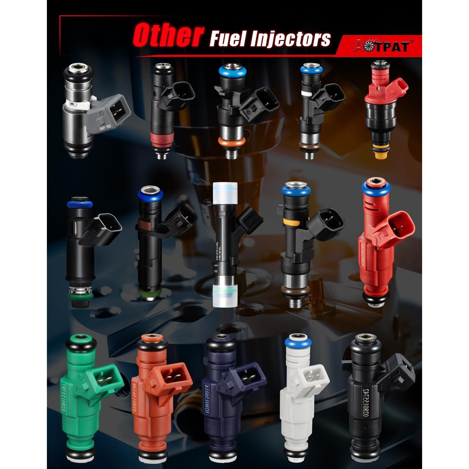 High Performance Fuel Injectors for:-Toyota Corolla 1993 1994 1995 1996 1997 1.8L L4 Celica 1994-1997, for:-Geo Prizm 1993 1994 1995 1996 1997 1.8L L4, Replace OE# 2325016160 23209-16160 (4Pcs)