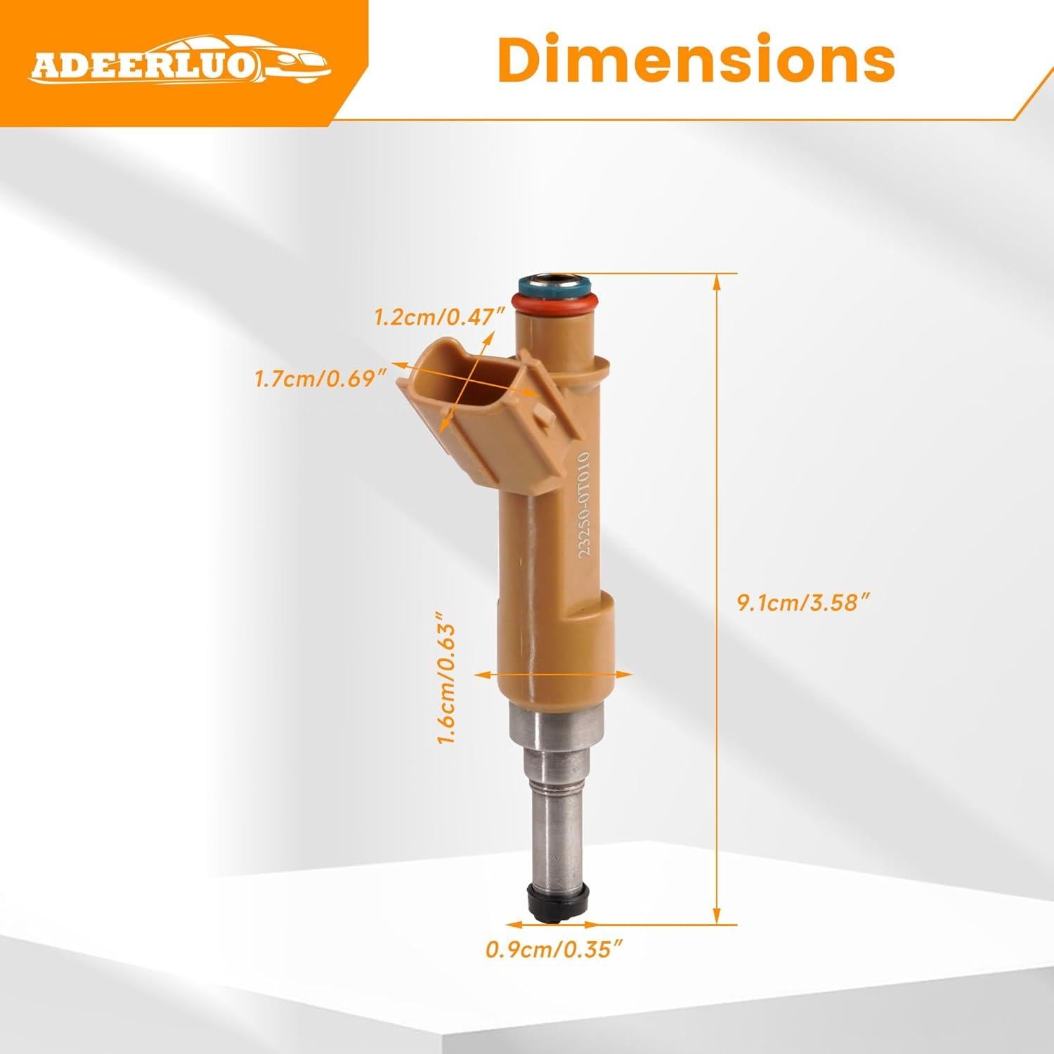 Inyectores de combustible ADEERLUO para Toyota Corolla 1.8L