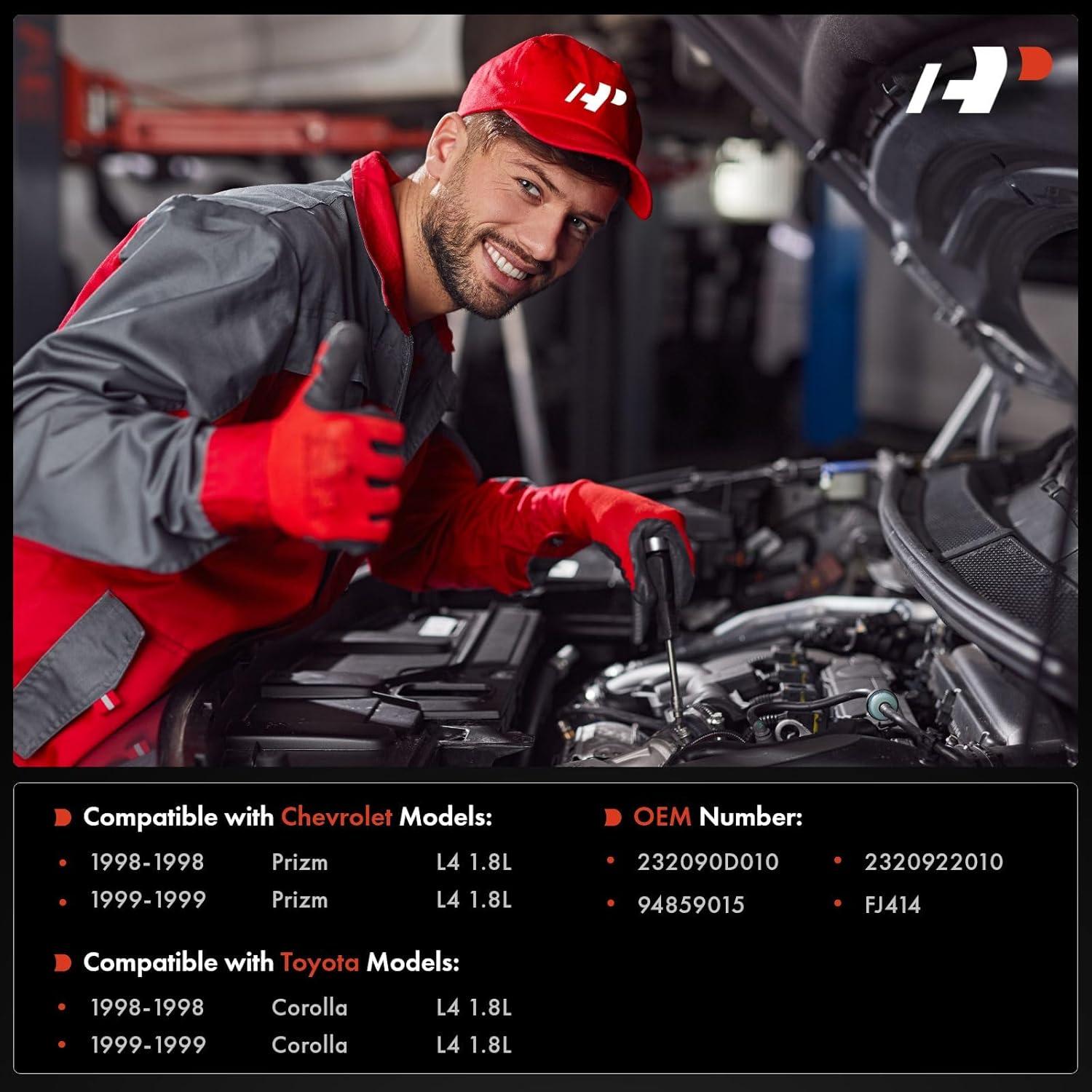 Conjunto Inyectores de Combustible A-Premium para Toyota Corolla y Chevrolet Prizm 1.8L