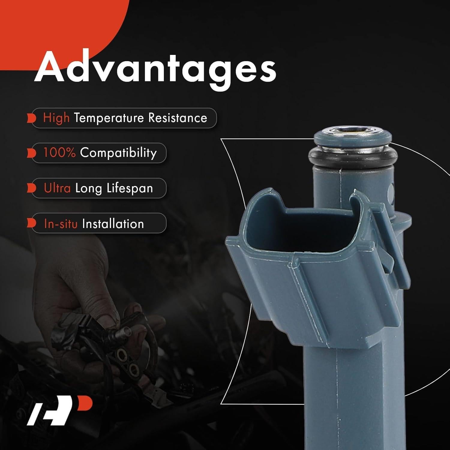 Conjunto Inyectores de Combustible A-Premium para Toyota Corolla y Chevrolet Prizm 1.8L