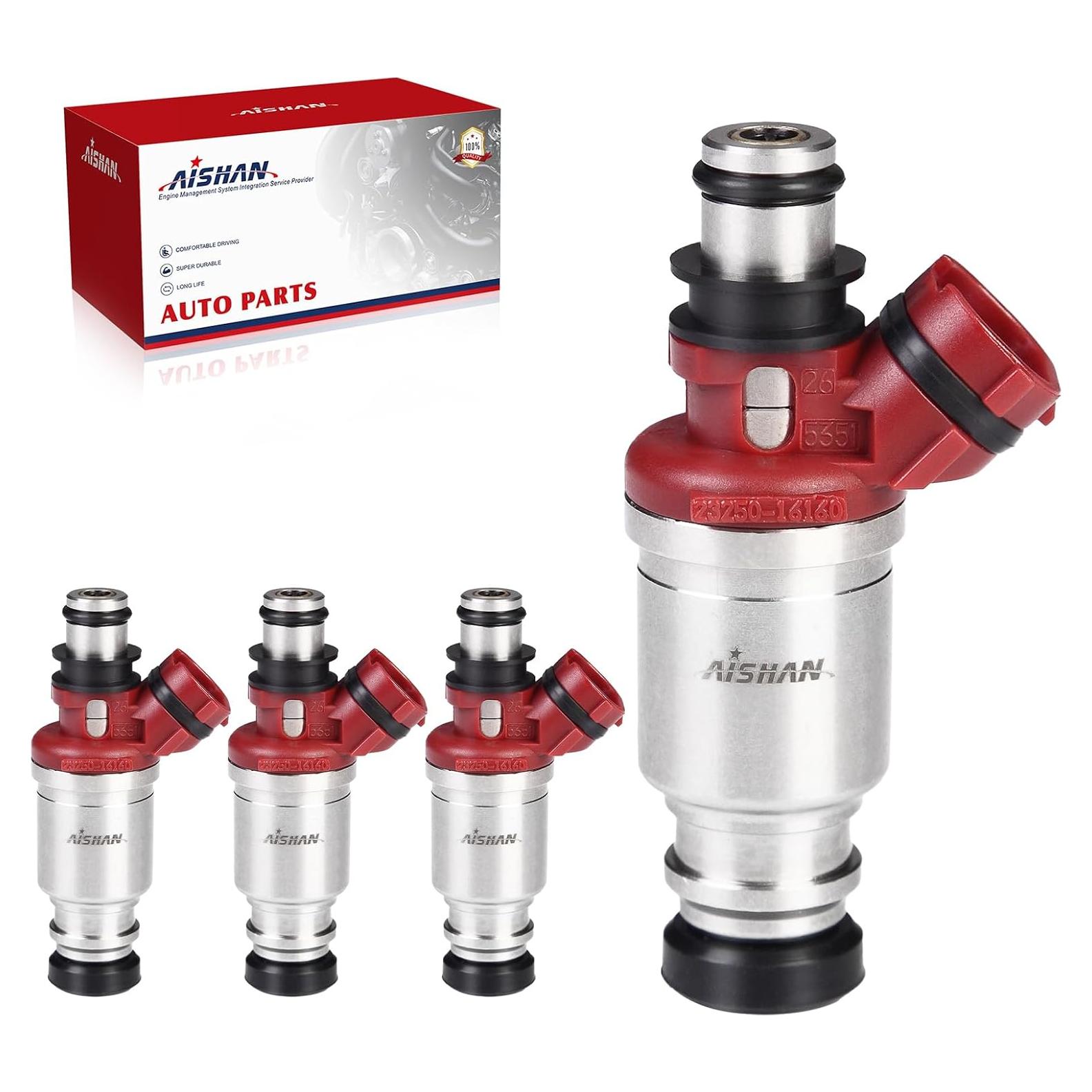 Inyectores de Combustible AISHAN 4PCS 2 Agujeros Toyota