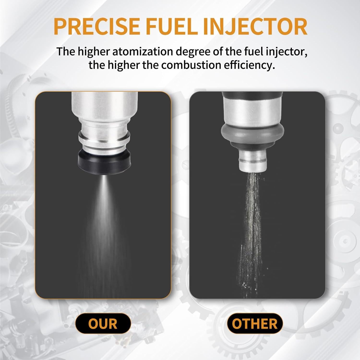 Inyectores de Combustible AISHAN 4PCS 2 Agujeros Toyota