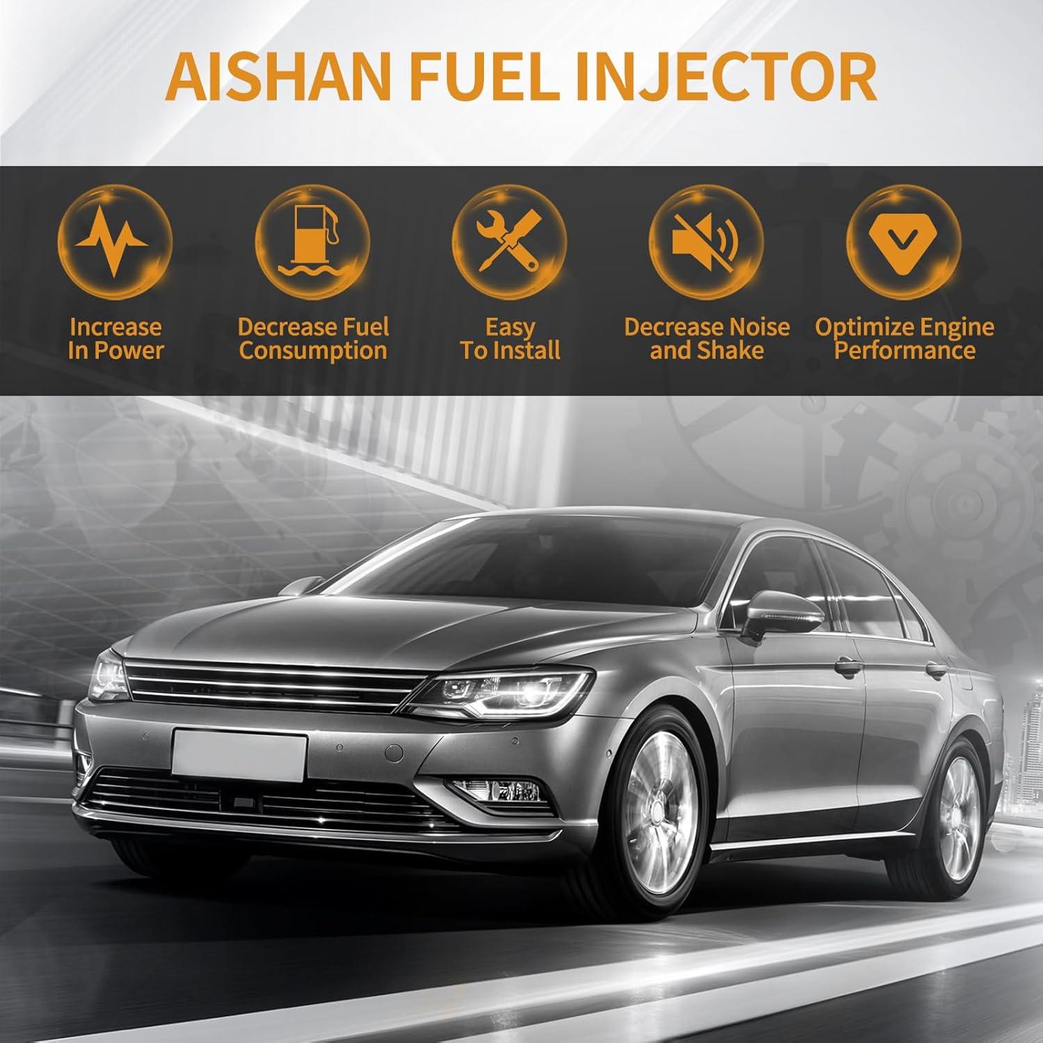 Inyectores de Combustible AISHAN 4PCS 2 Agujeros Toyota