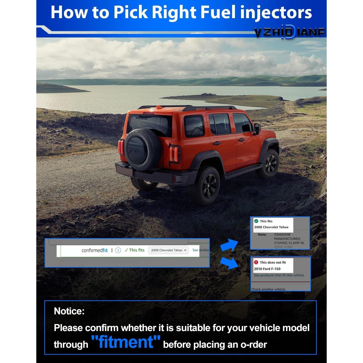 Inyectores de combustible YZHIDIANF 2325016160 para Toyota y Geo