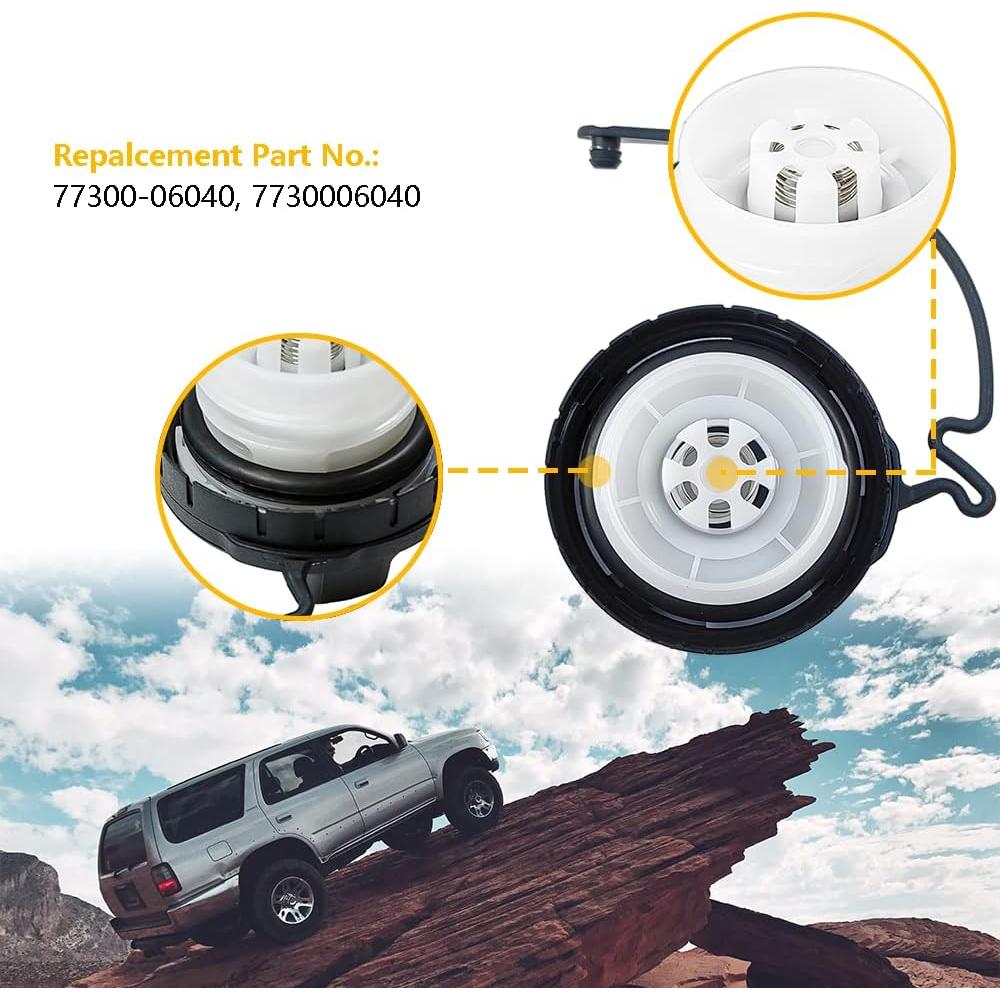 Tapa de Tanque de Combustible LLNSEAUTO 7730006040 - Negro