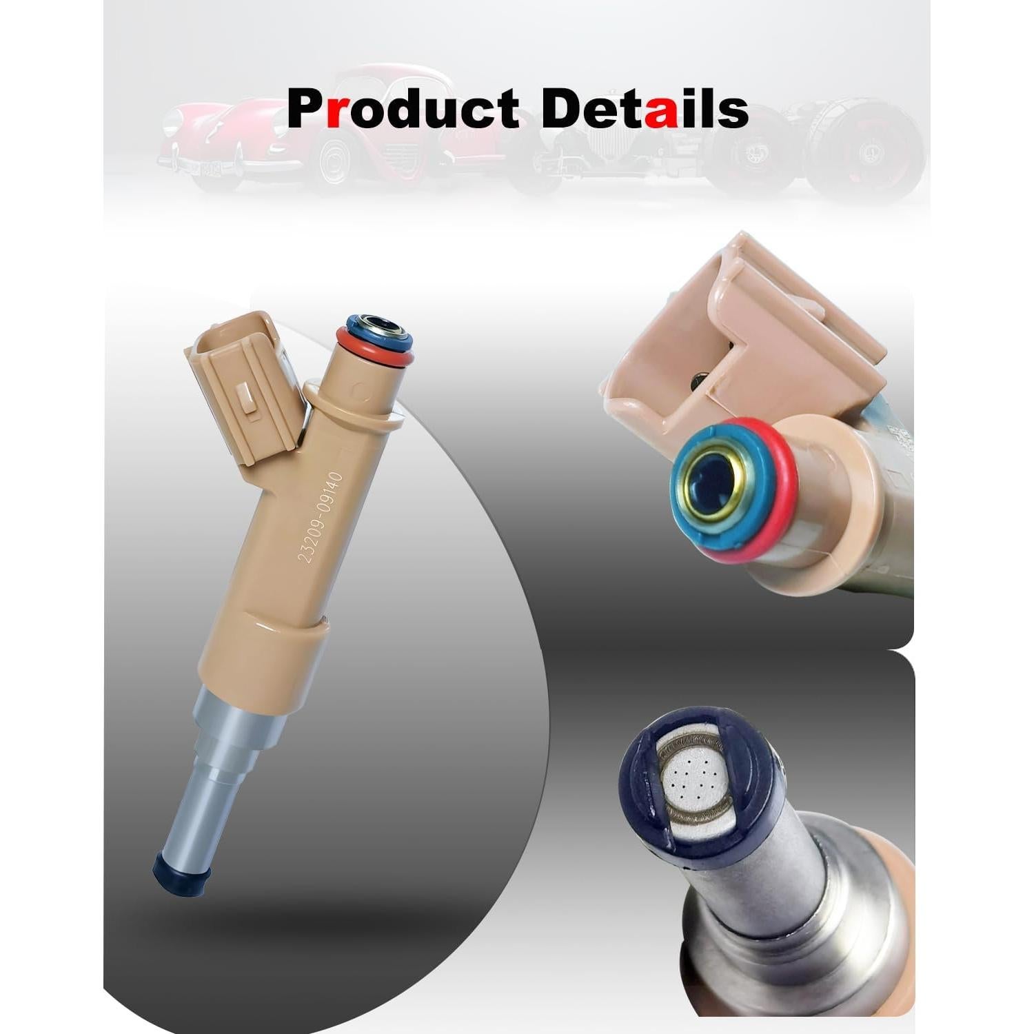 Inyector de combustible Amblee para Toyota Corolla 1.8L