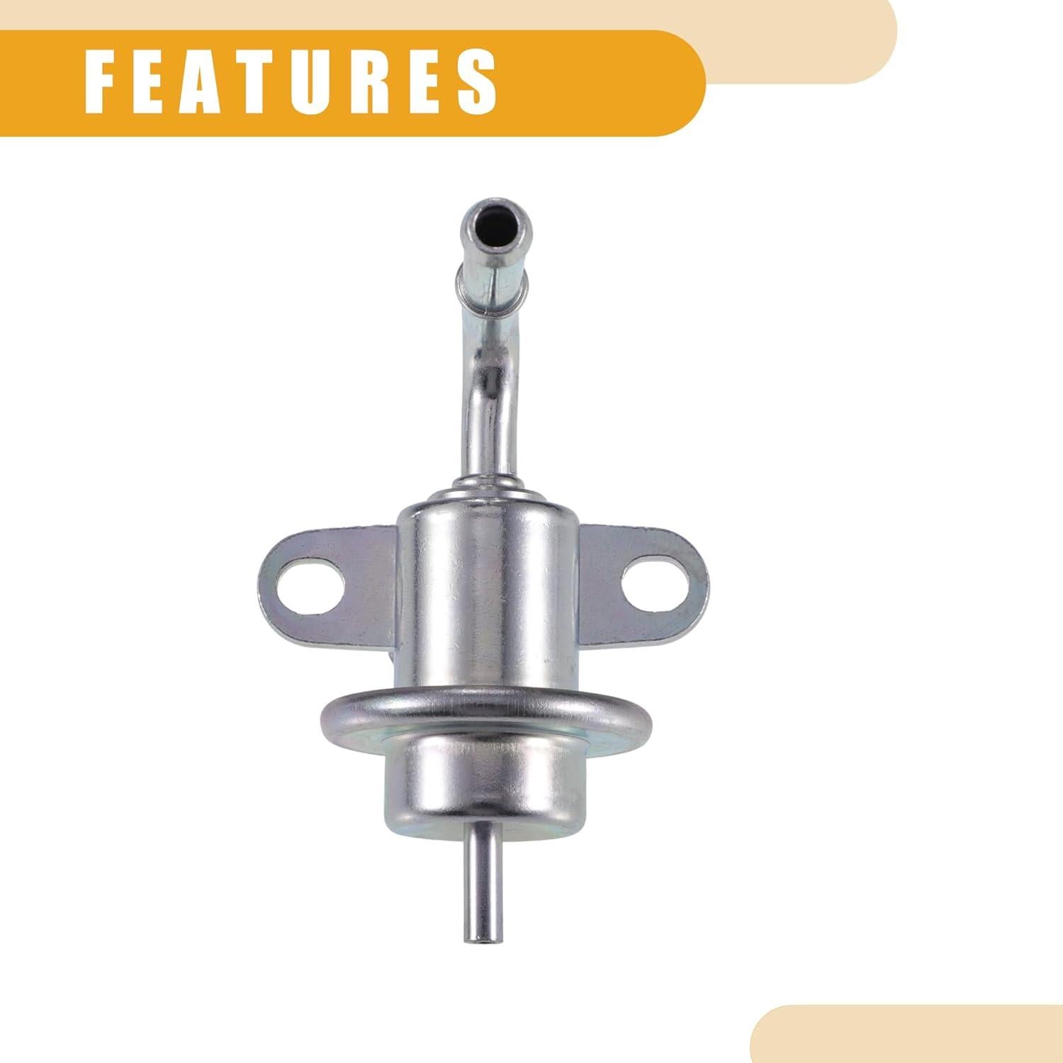 Fuel Injection Pressure Regulator No.23280-15020 - Car Fuel Pressure Regulator - for Toyota Celica 1994-1997 Metal Silver Tone - 1 Pc