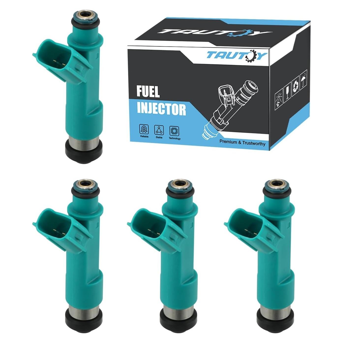 Inyectores de combustible TAUTOY FJ758 4PCS 2.4L para Toyota