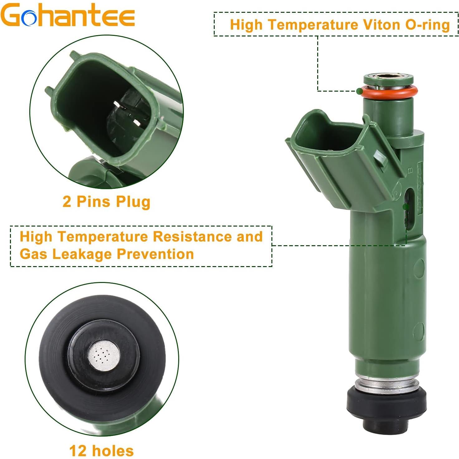 Inyector de Combustible Gohantee 23250-22040 12 Agujeros