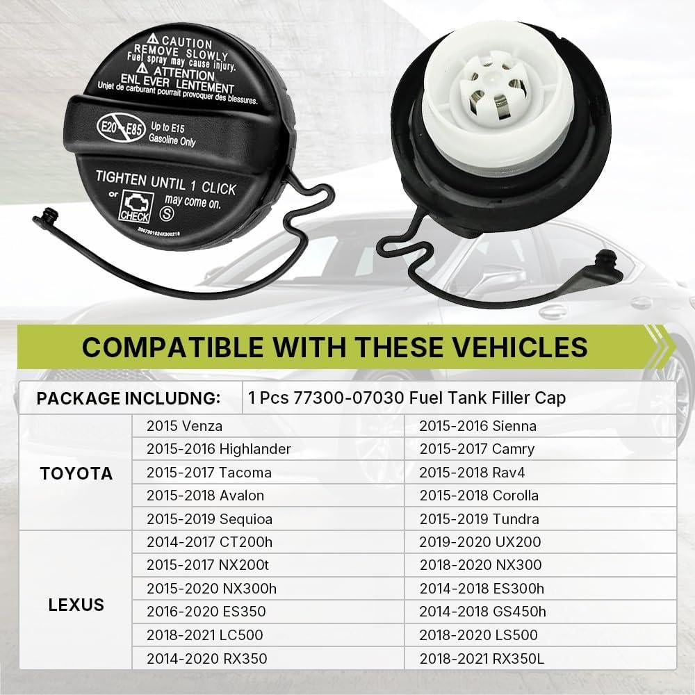 Tapa de combustible HANSHUO para Toyota y Lexus 2015-2019