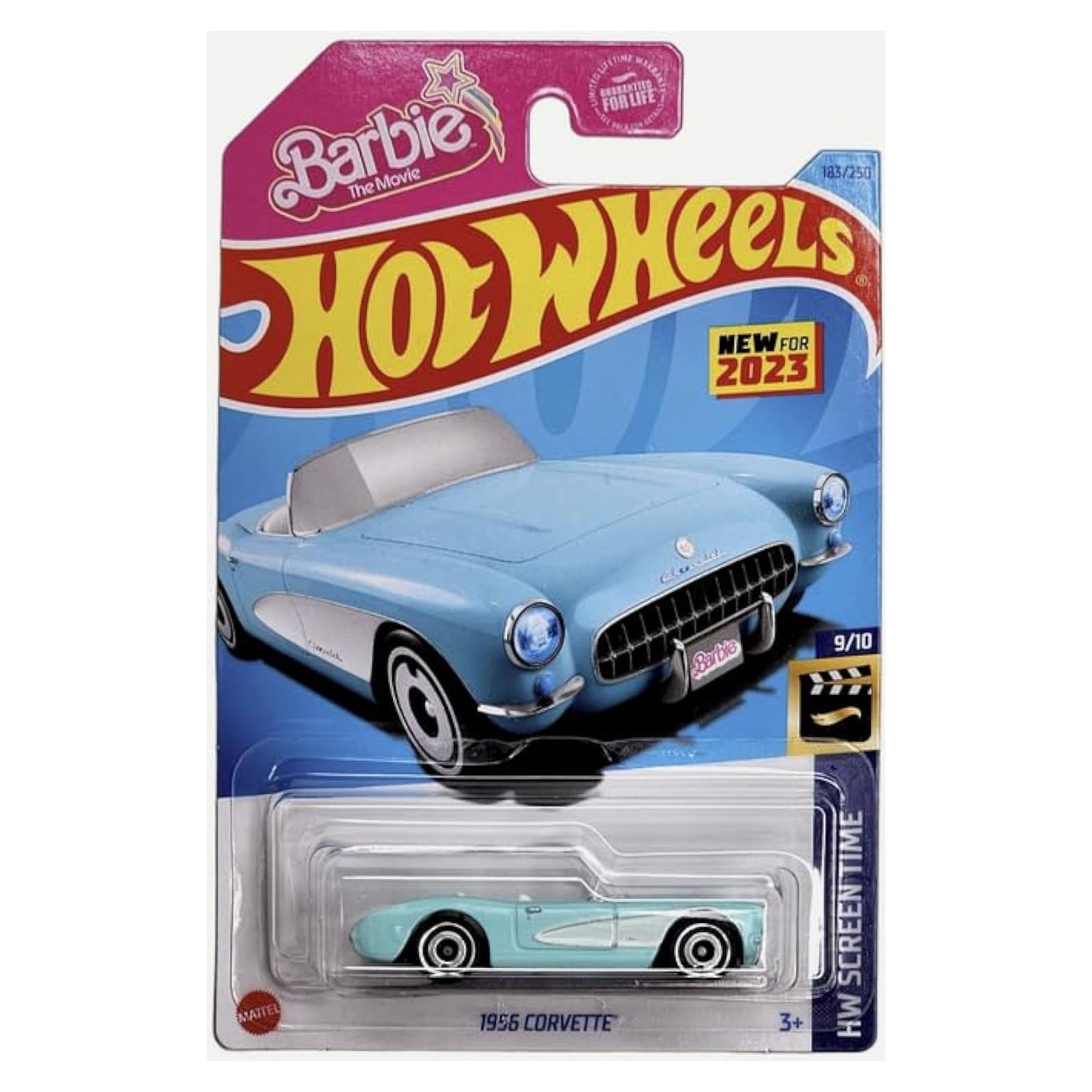 Coche de Juguete Hot Wheels Corvette 1956 Azul 10 cm