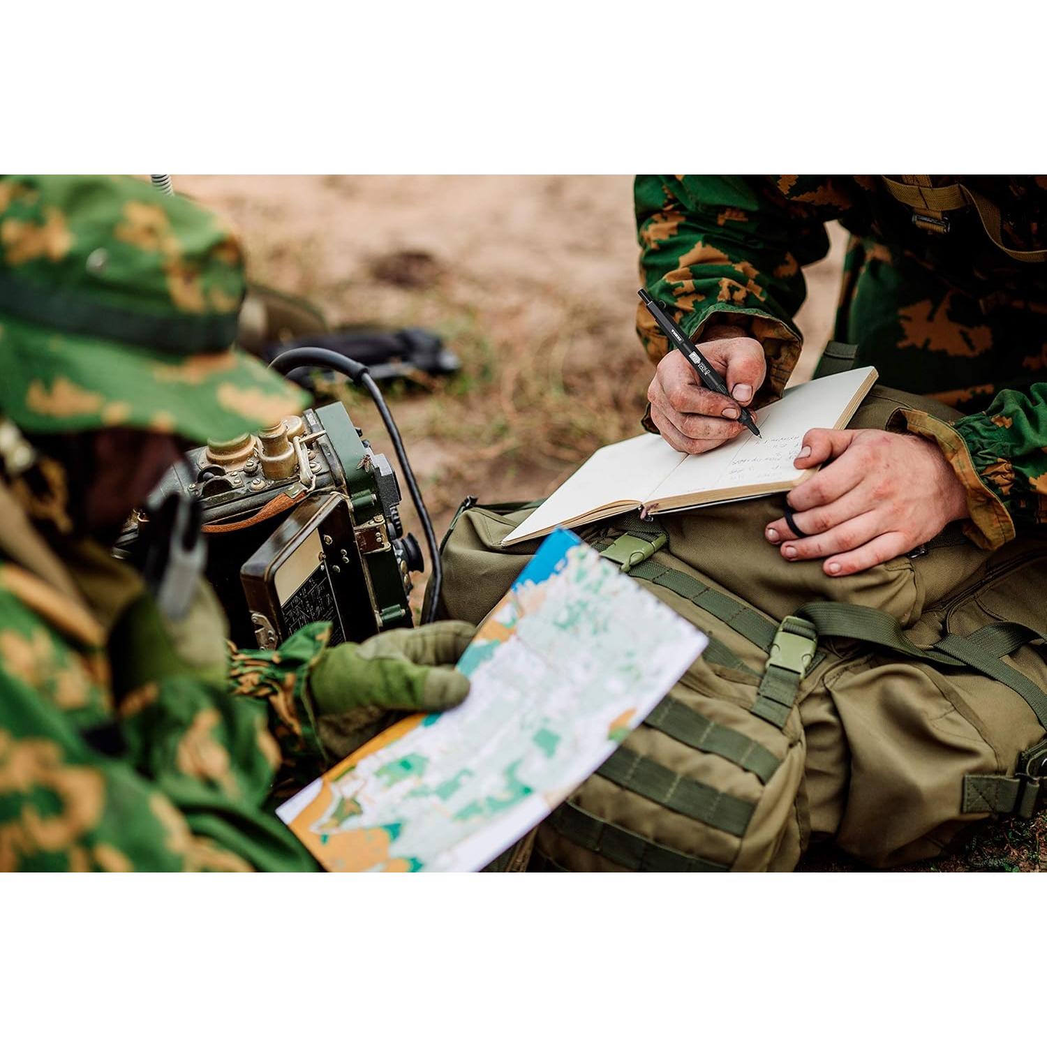 Bolígrafo Táctico Zebra Pen X-701, Punta Fina 0.7mm, Negro