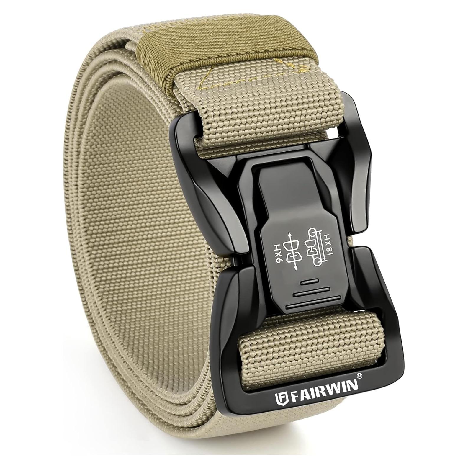 Cinturón Táctico FAIRWIN para Hombre 3,81 cm Liberación Rápida
