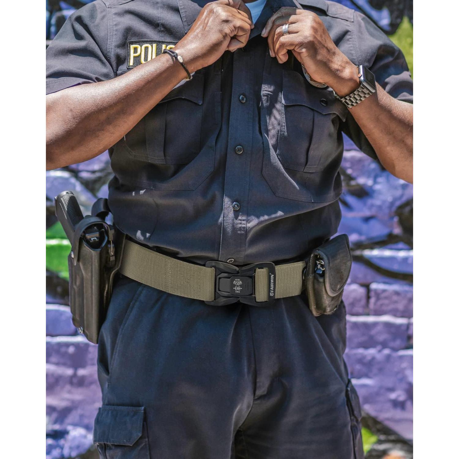 Cinturón Táctico FAIRWIN para Hombre 3,81 cm Liberación Rápida