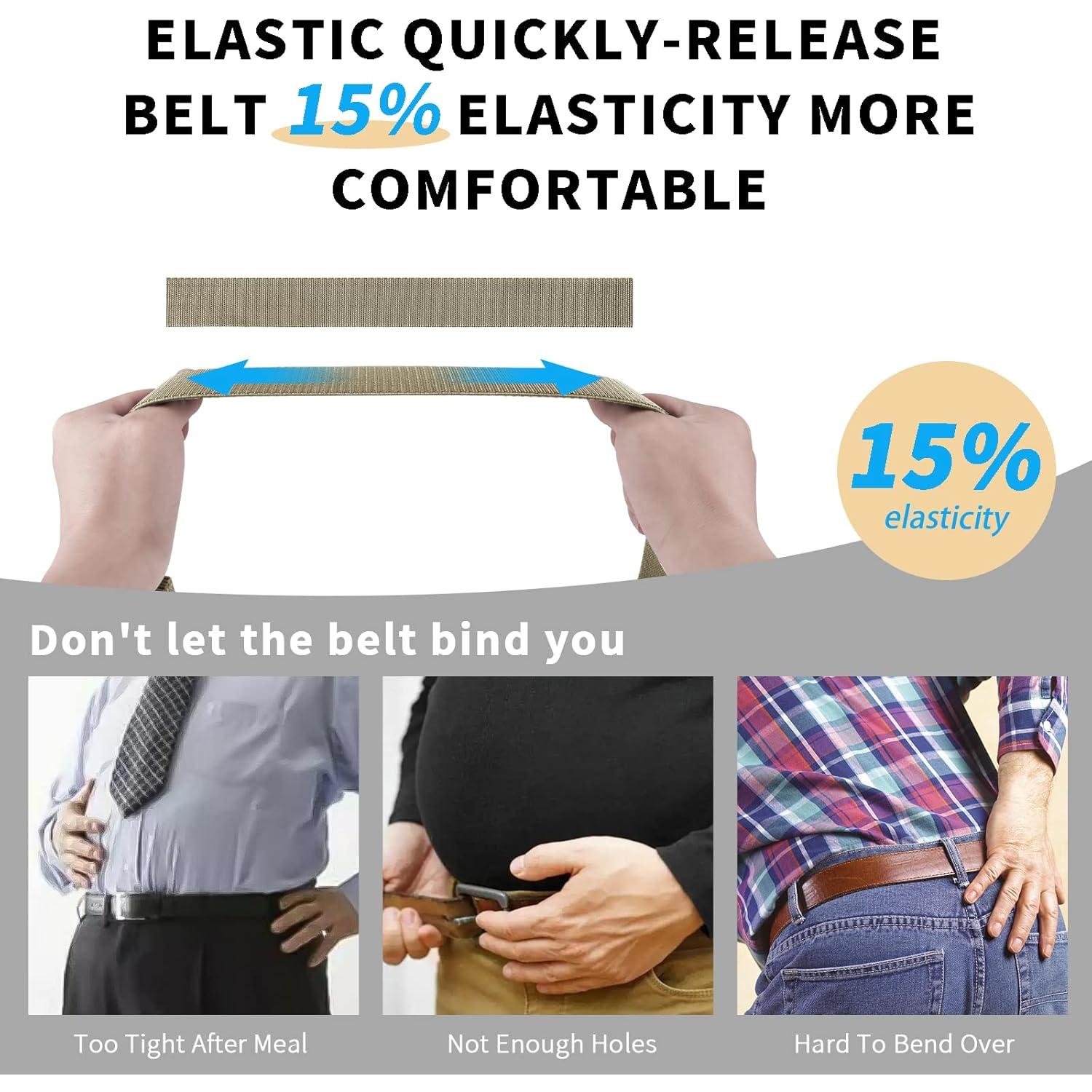 Cinturón Táctico FAIRWIN para Hombre 3,81 cm Liberación Rápida