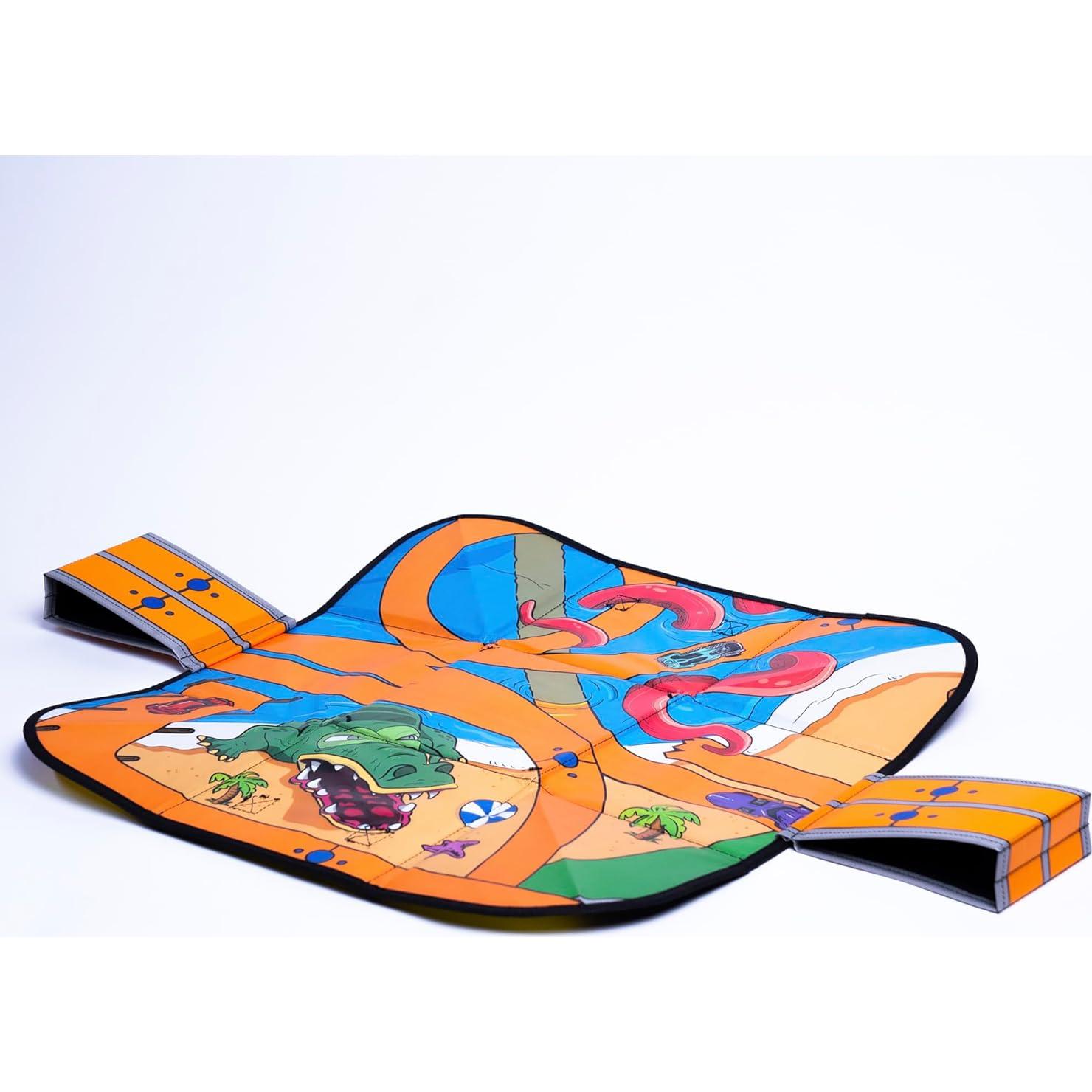 Hot Wheels ZipBin Ramp It Up - Tapete y Almacenaje 53 cm