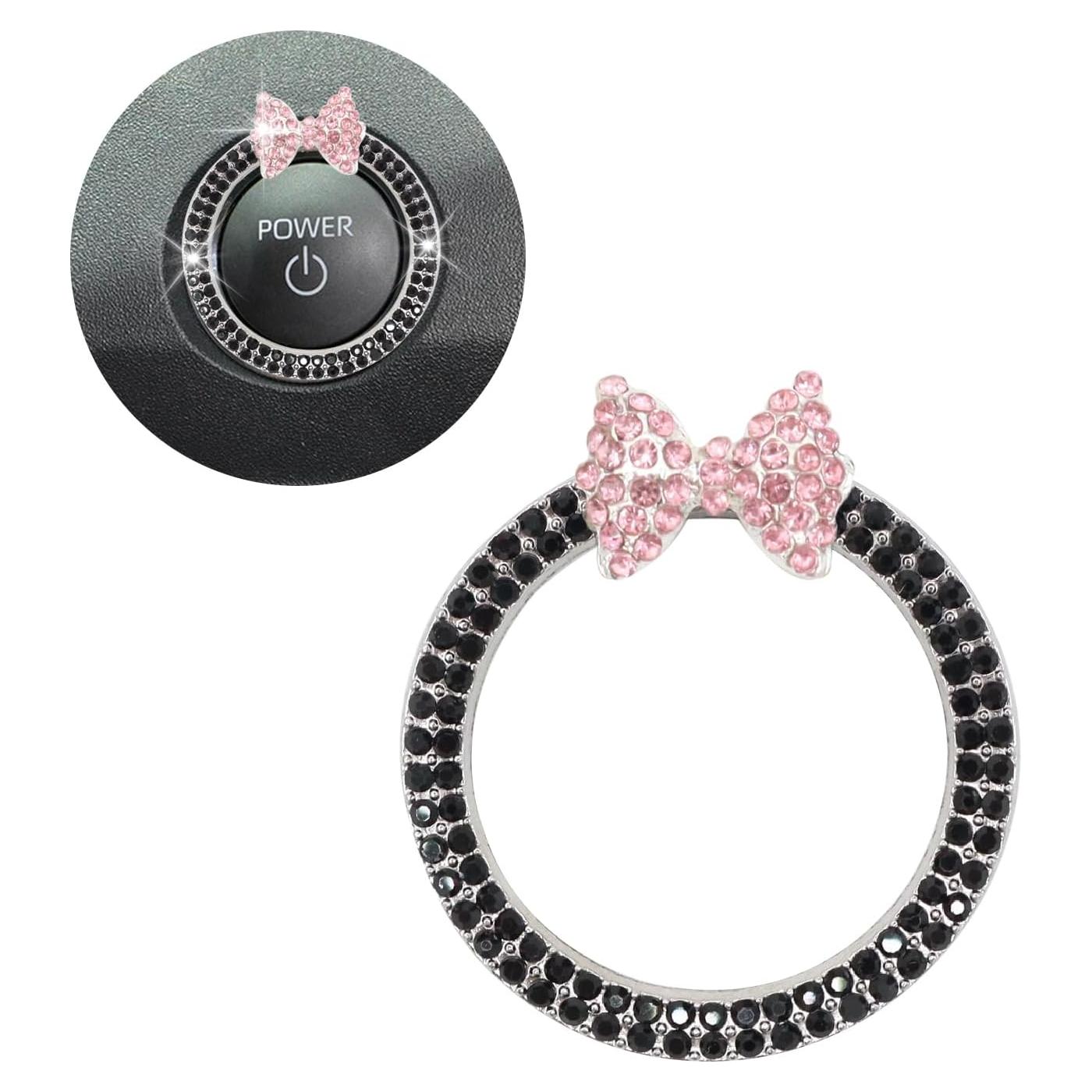 Anillo de Encendido de Coche ORIESSE Lazo Rosa Brillante