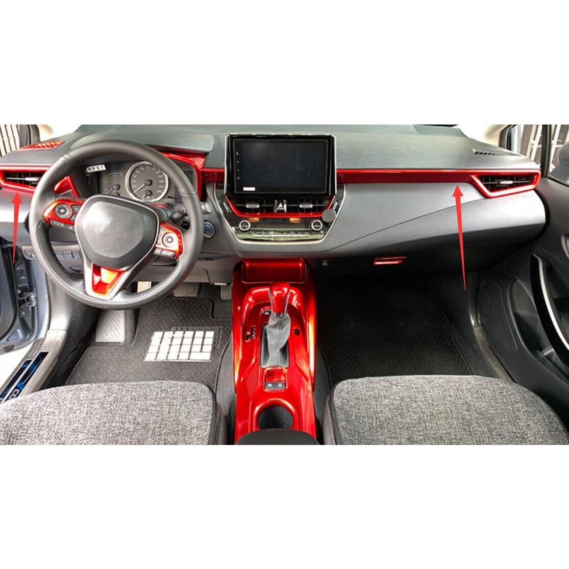 Accesorios Toyota Corolla 2020-2025 ABS Rojo 3PCS Set