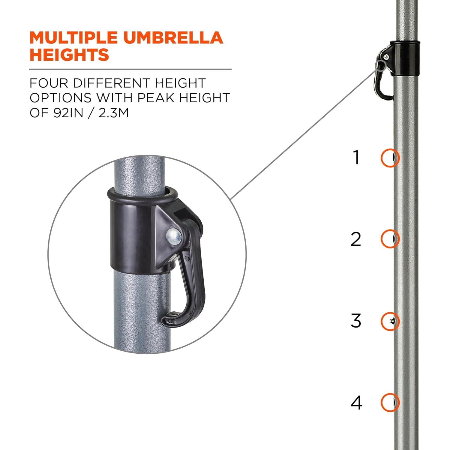 Paraguas Industrial Ergodyne SHAX 6100 2.3m Azul