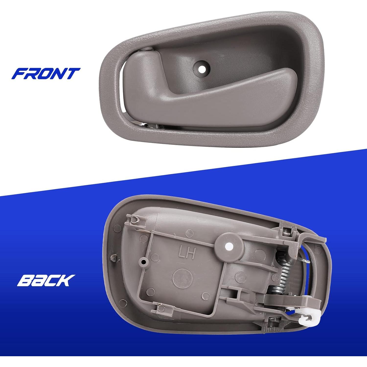 Manija de Puerta Interior LCWRGS para Toyota Corolla y Chevy Prizm 1998-2002 - Gris