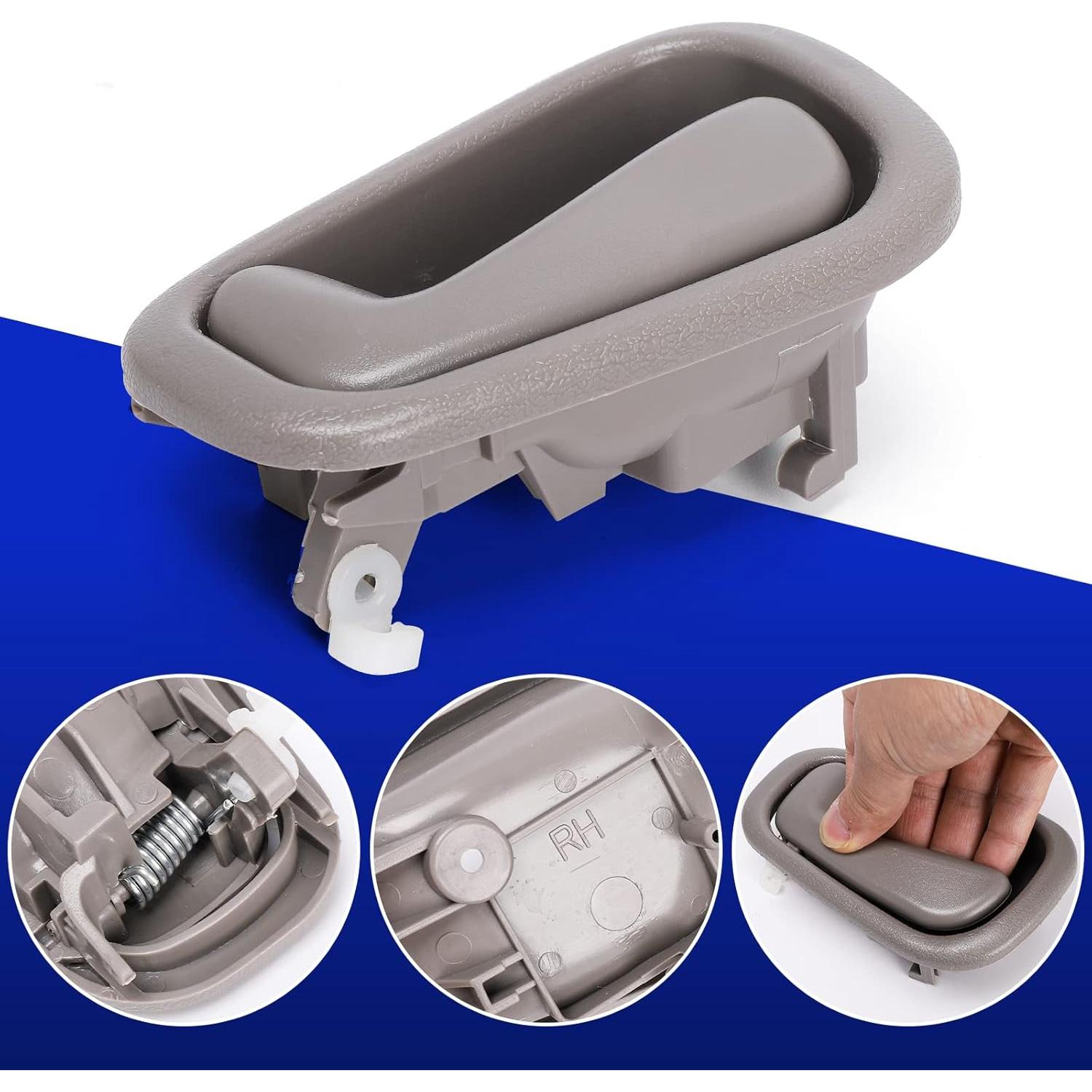 Manija de Puerta Interior LCWRGS para Toyota Corolla y Chevy Prizm 1998-2002 - Gris