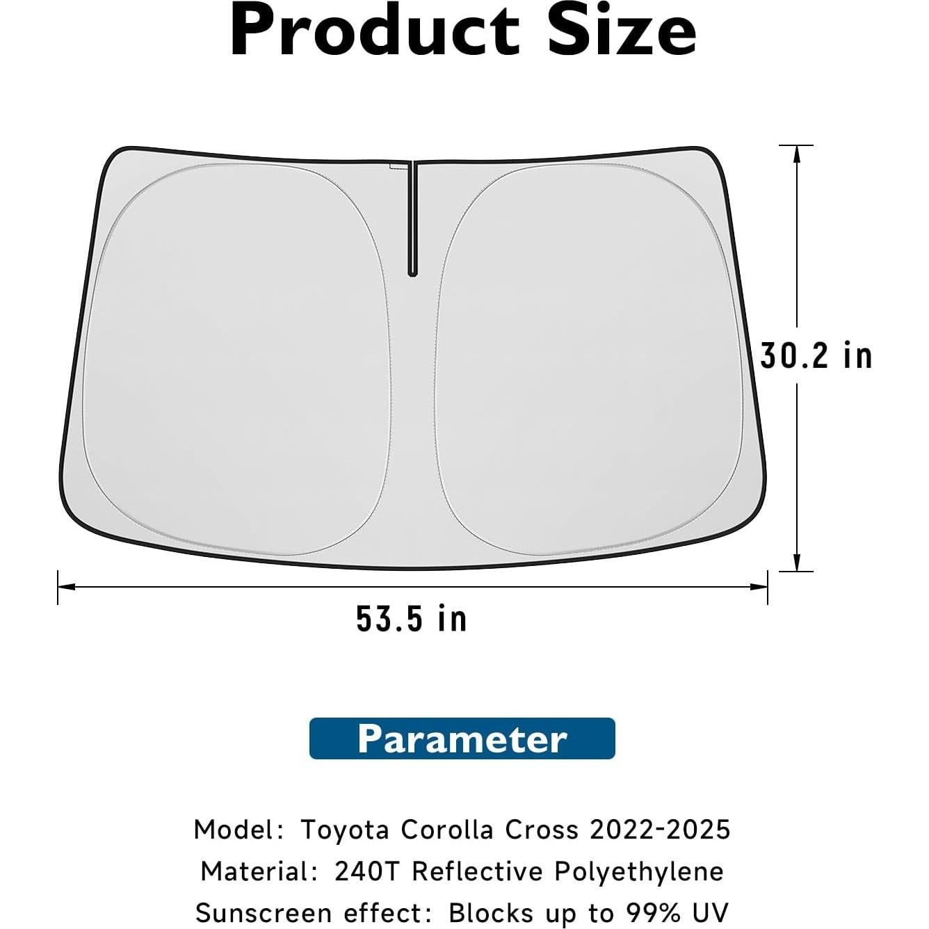 Parasol para Parabrisas Toyota Corolla Cross 2022-2025 BIBLOZ