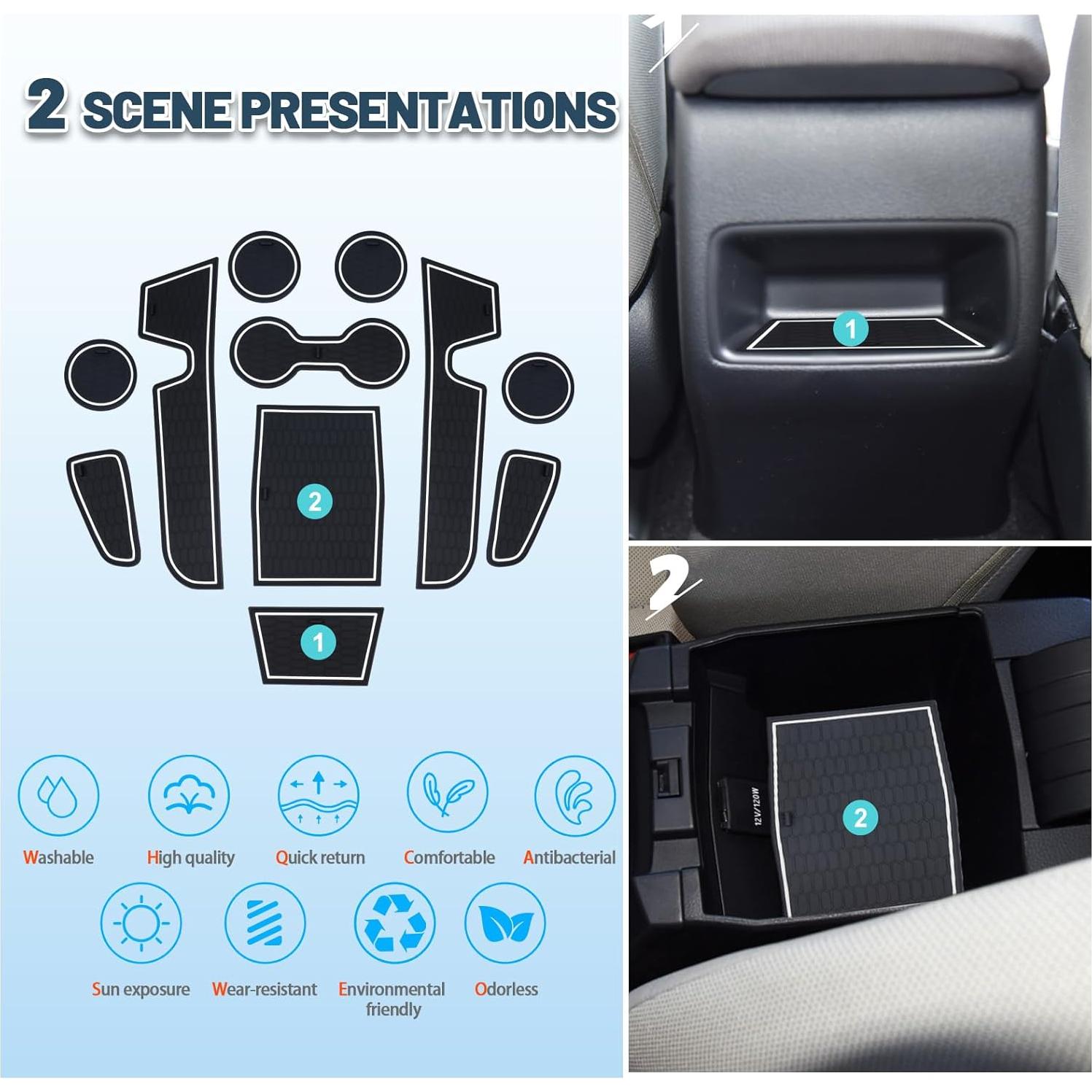 Alfombrillas de ranura de puerta Toyota Corolla 2019-2025 11PCS