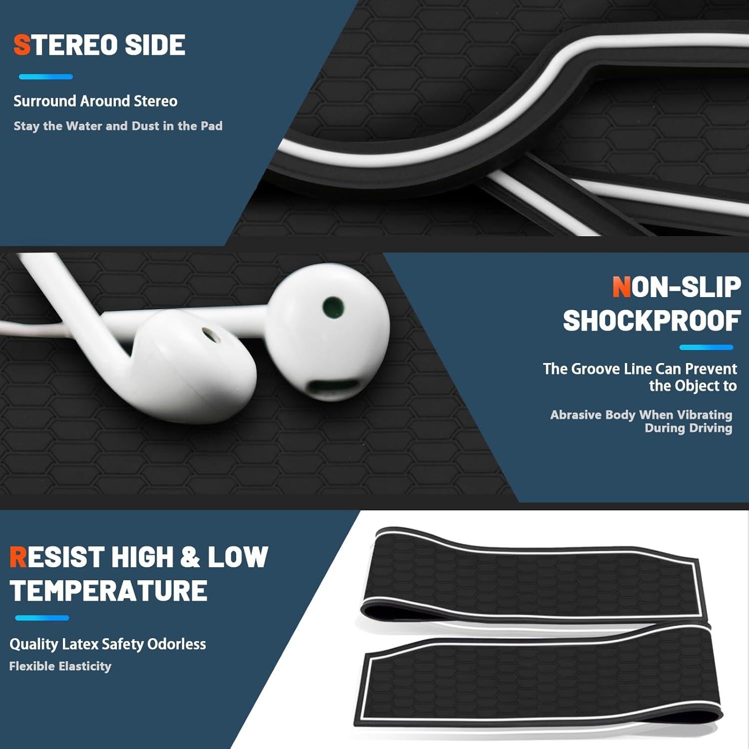 Alfombrillas de ranura de puerta Toyota Corolla 2019-2025 11PCS