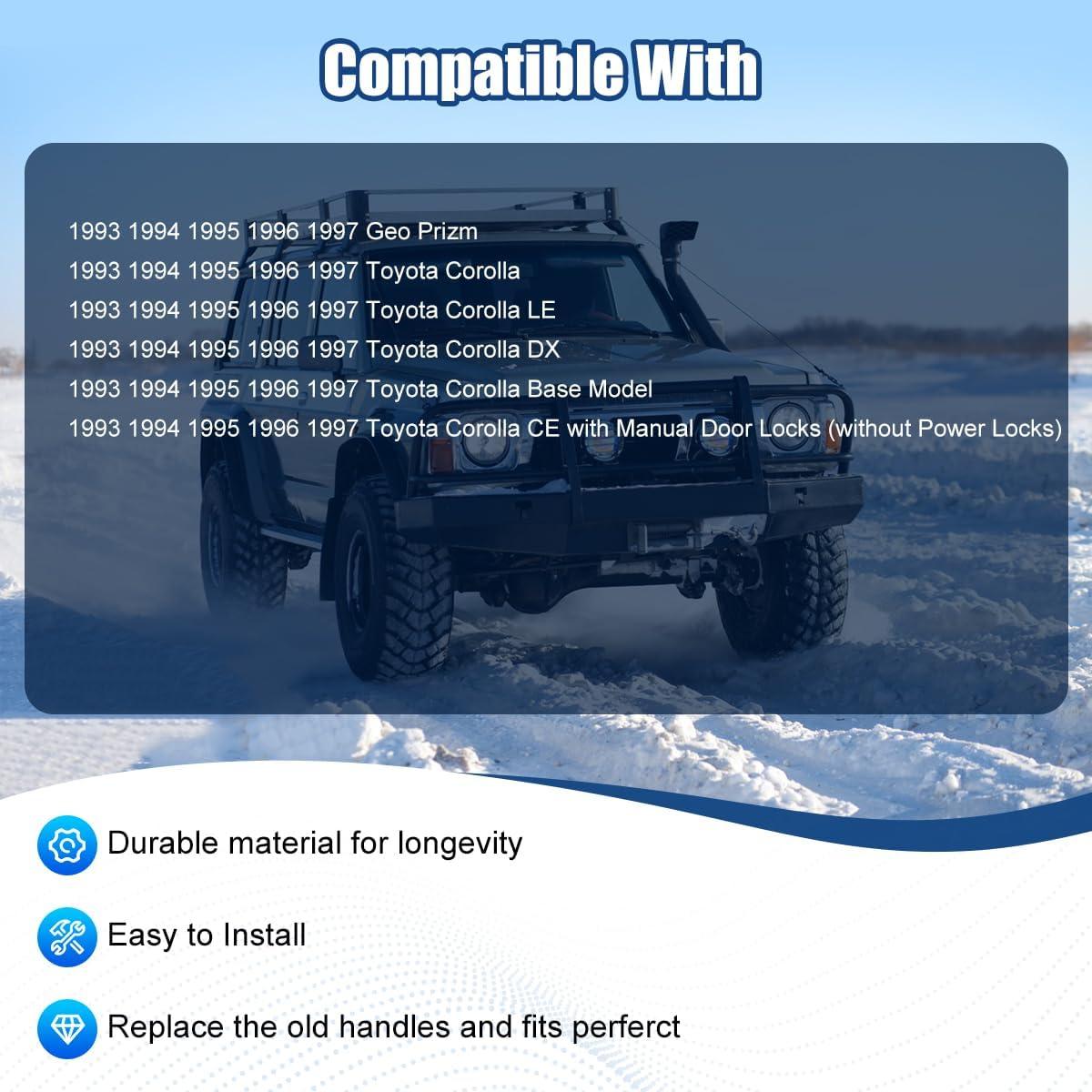 Manijas de Puerta Interior NPAUTO para Toyota Corolla 1993-1997