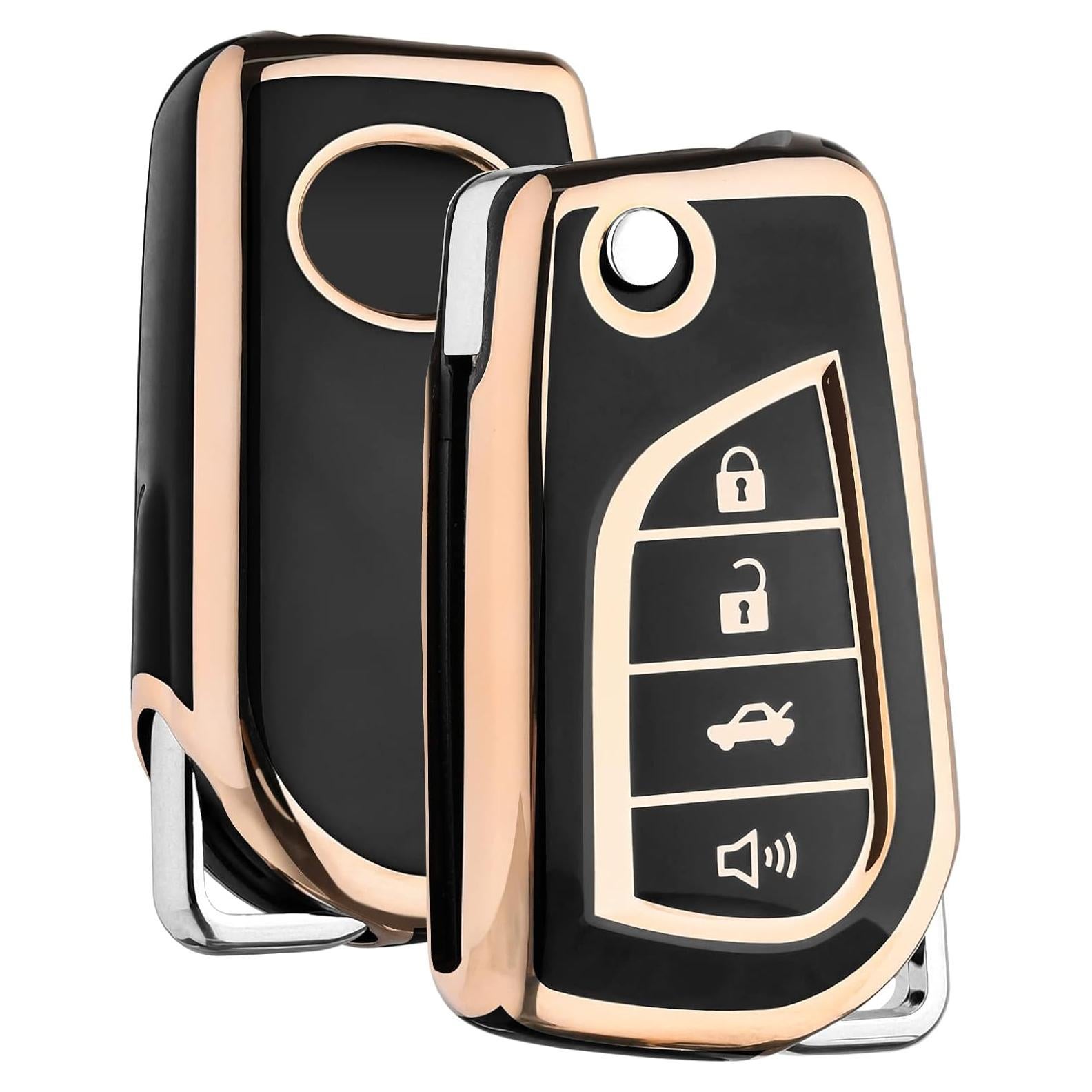 Funda de llavero ELOHEI TPU para Toyota Corolla Camry RAV4