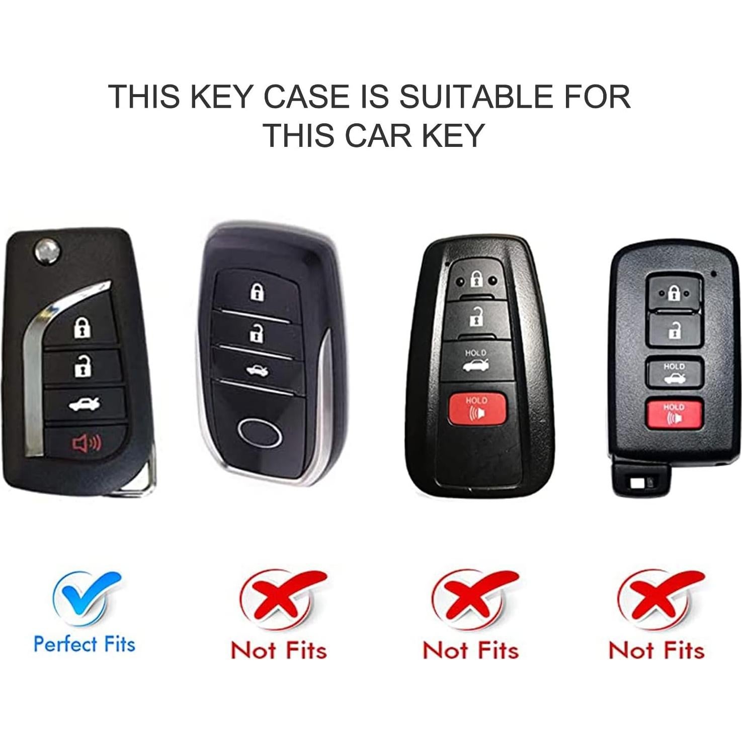 Funda de llavero ELOHEI TPU para Toyota Corolla Camry RAV4