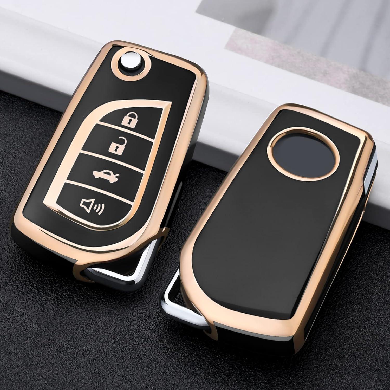 Funda de llavero ELOHEI TPU para Toyota Corolla Camry RAV4