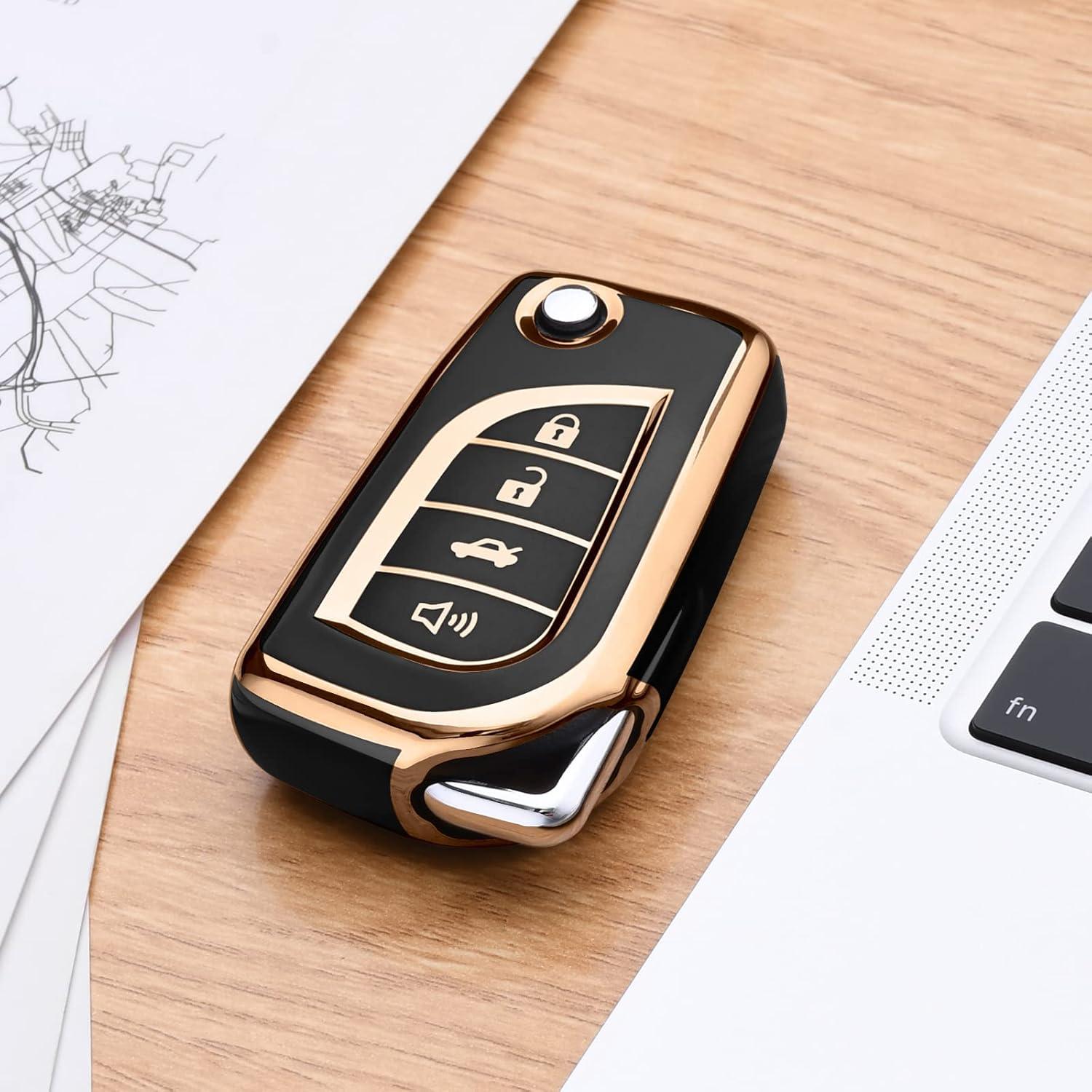 Funda de llavero ELOHEI TPU para Toyota Corolla Camry RAV4