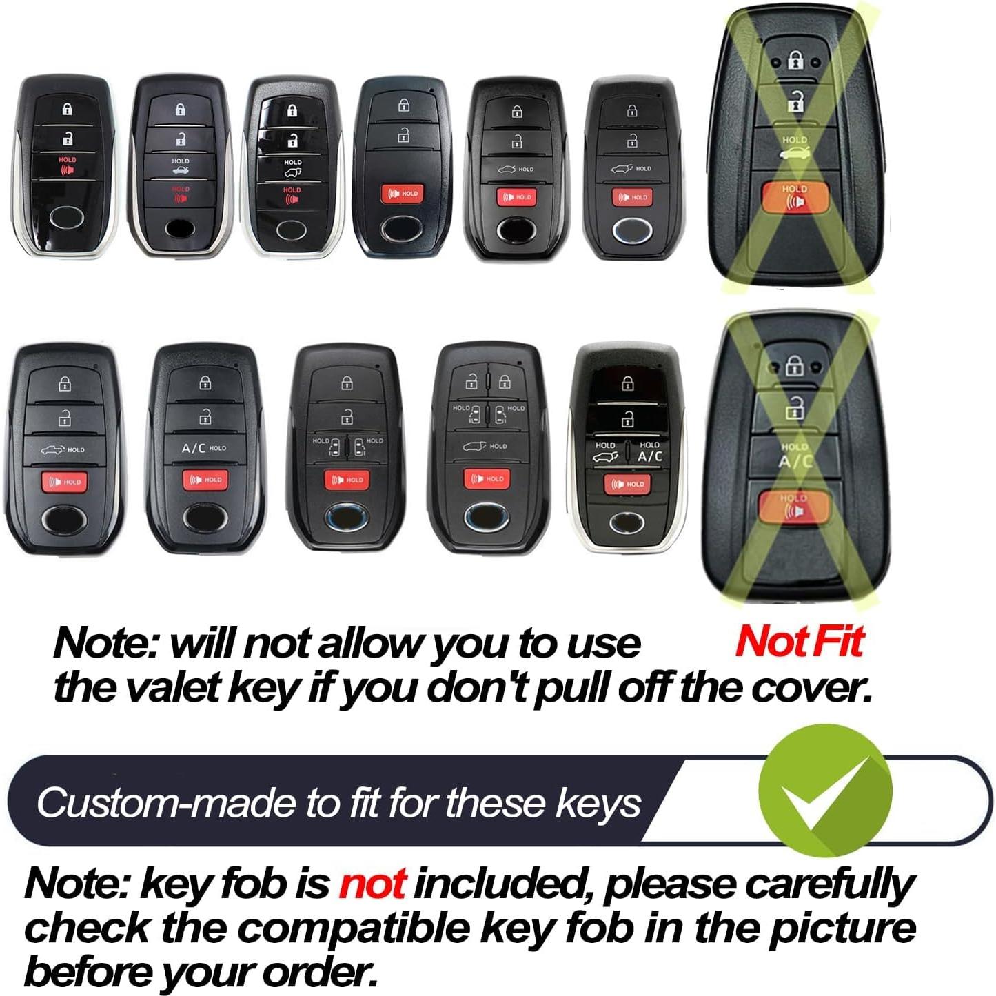 Funda de Llave TPU MECHCOS Plata para Toyota 6 Botones