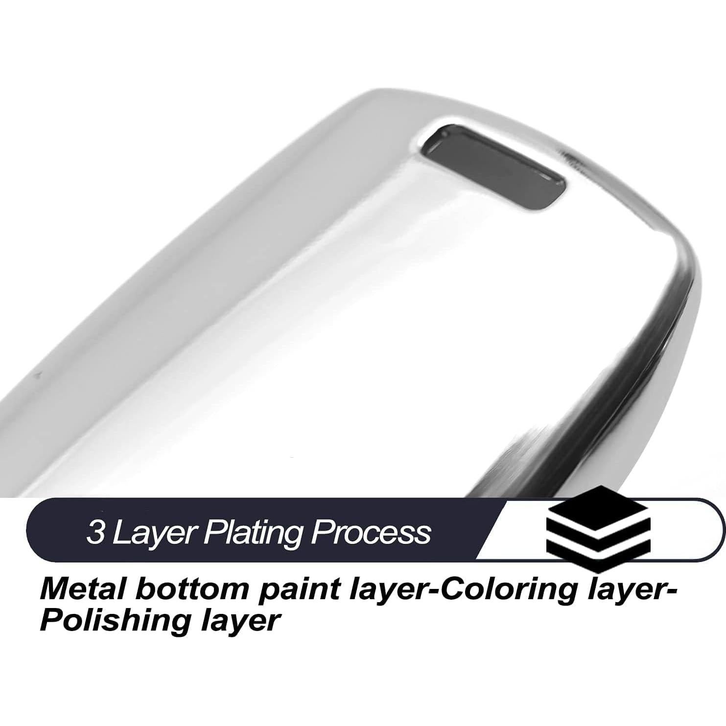 Funda de Llave TPU MECHCOS Plata para Toyota 6 Botones