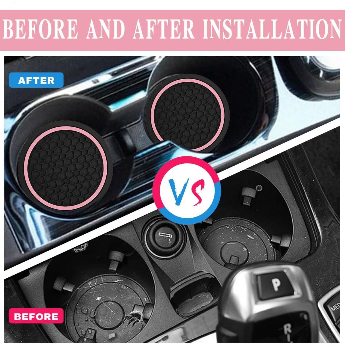 4 Posavasos Antideslizantes Couslcd para Coche 6.99 cm