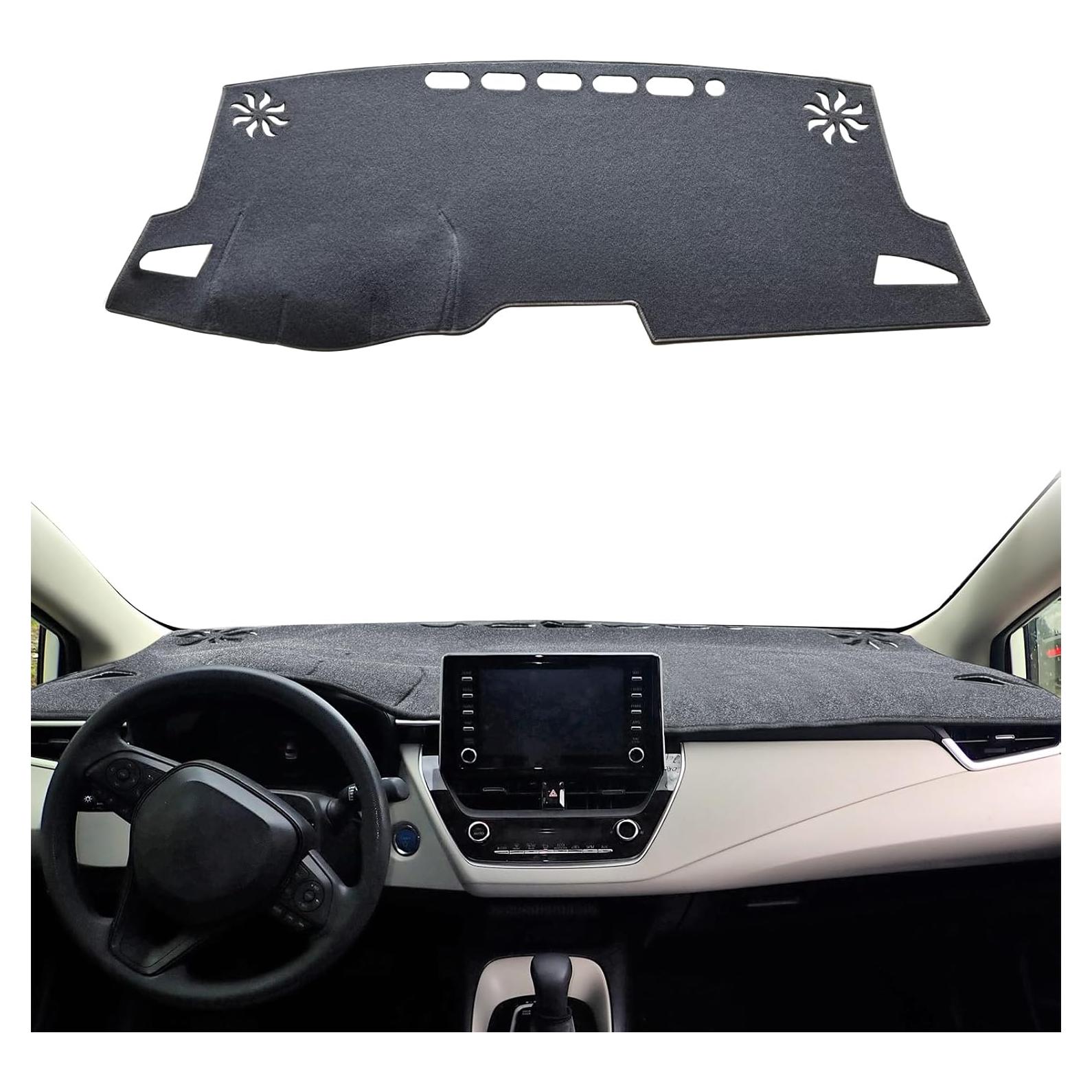 Cubierta de tablero HEDAQI para Toyota Corolla 2019-2024 gris