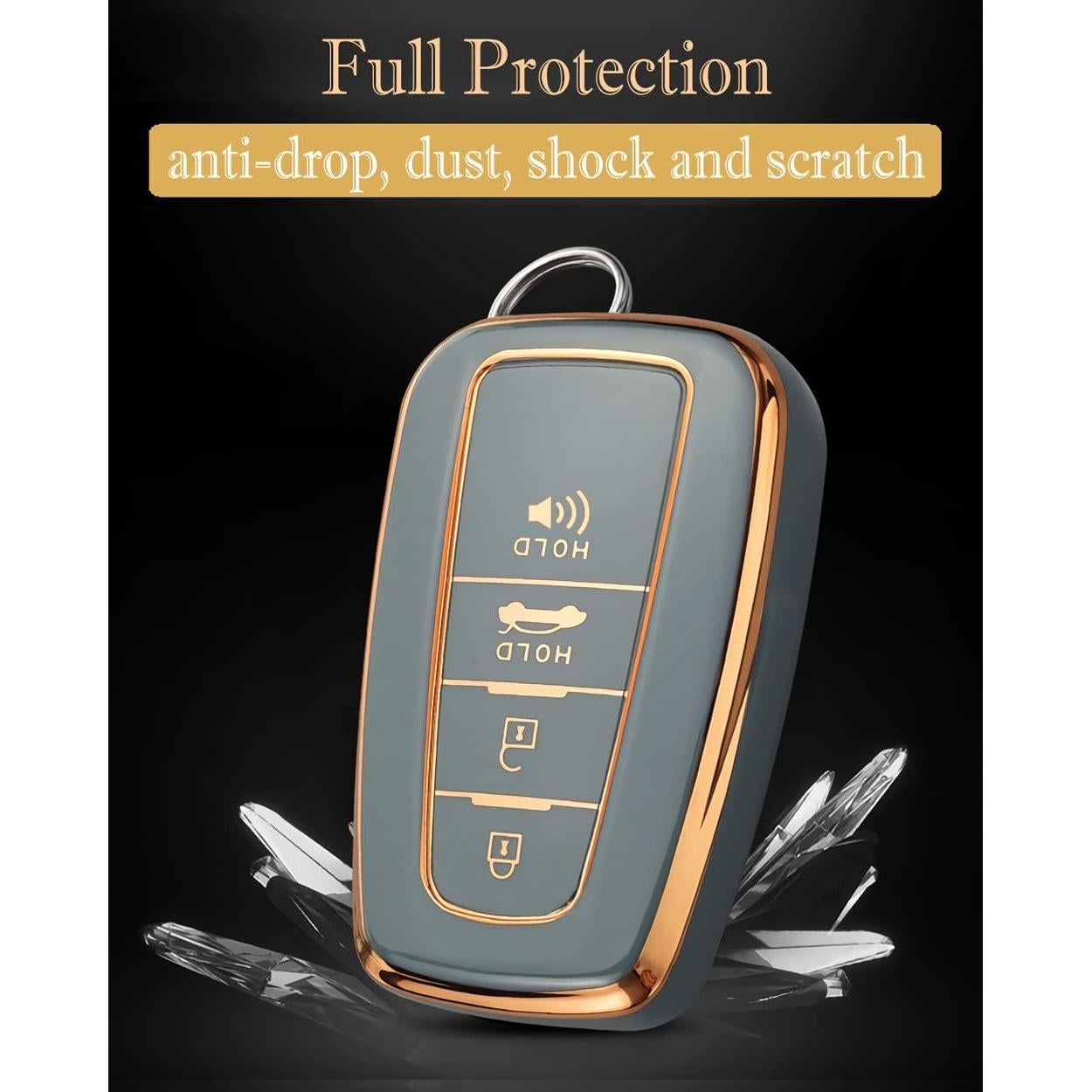 Funda de Llave Toyota Camry RAV4 Cacacar Verde TPU 360°