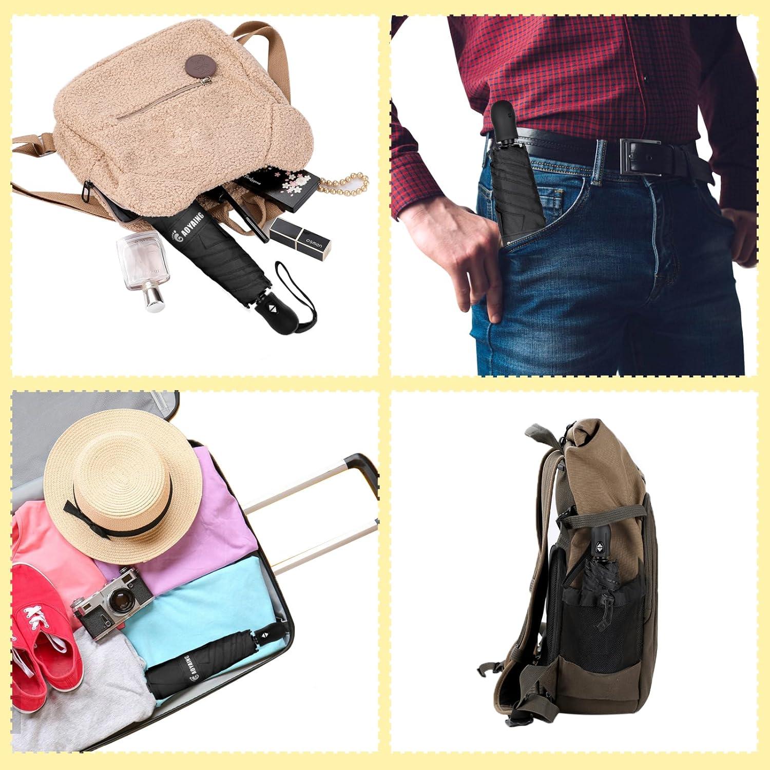 Paraguas Automático Compacto GAOYAING Plegable UV 50+