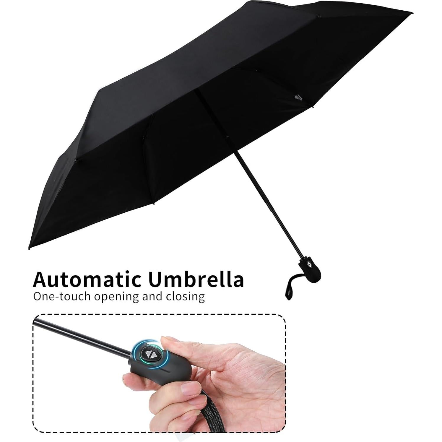 Paraguas Automático Compacto GAOYAING Plegable UV 50+