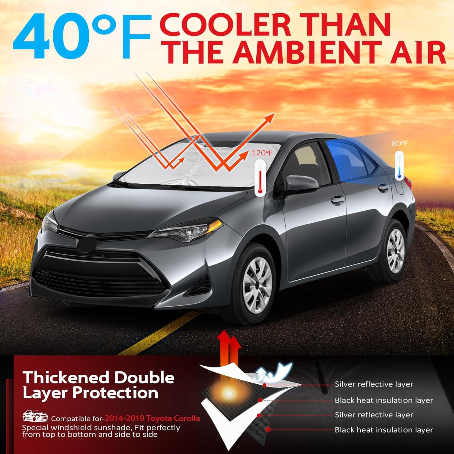 KAYZT Protector Solar Parabrisas Toyota Corolla 2014-2019