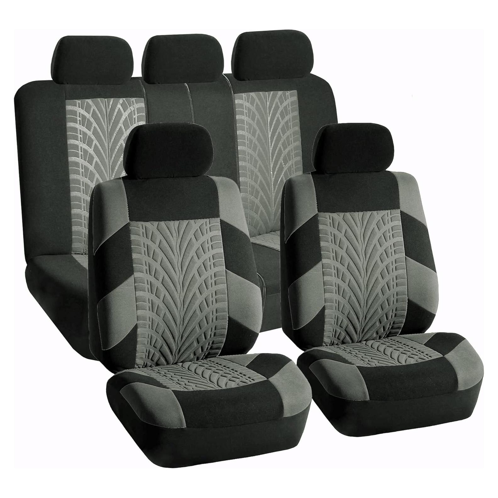 Fundas de Asiento de Coche FH Group Juego Completo Gris