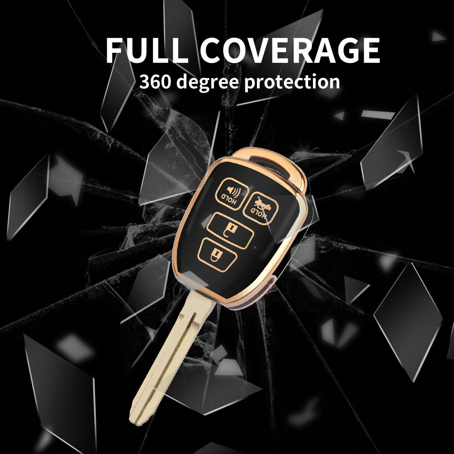 Cubierta de Llavero Toyota MILD EAST TPU Negro 2012-2019