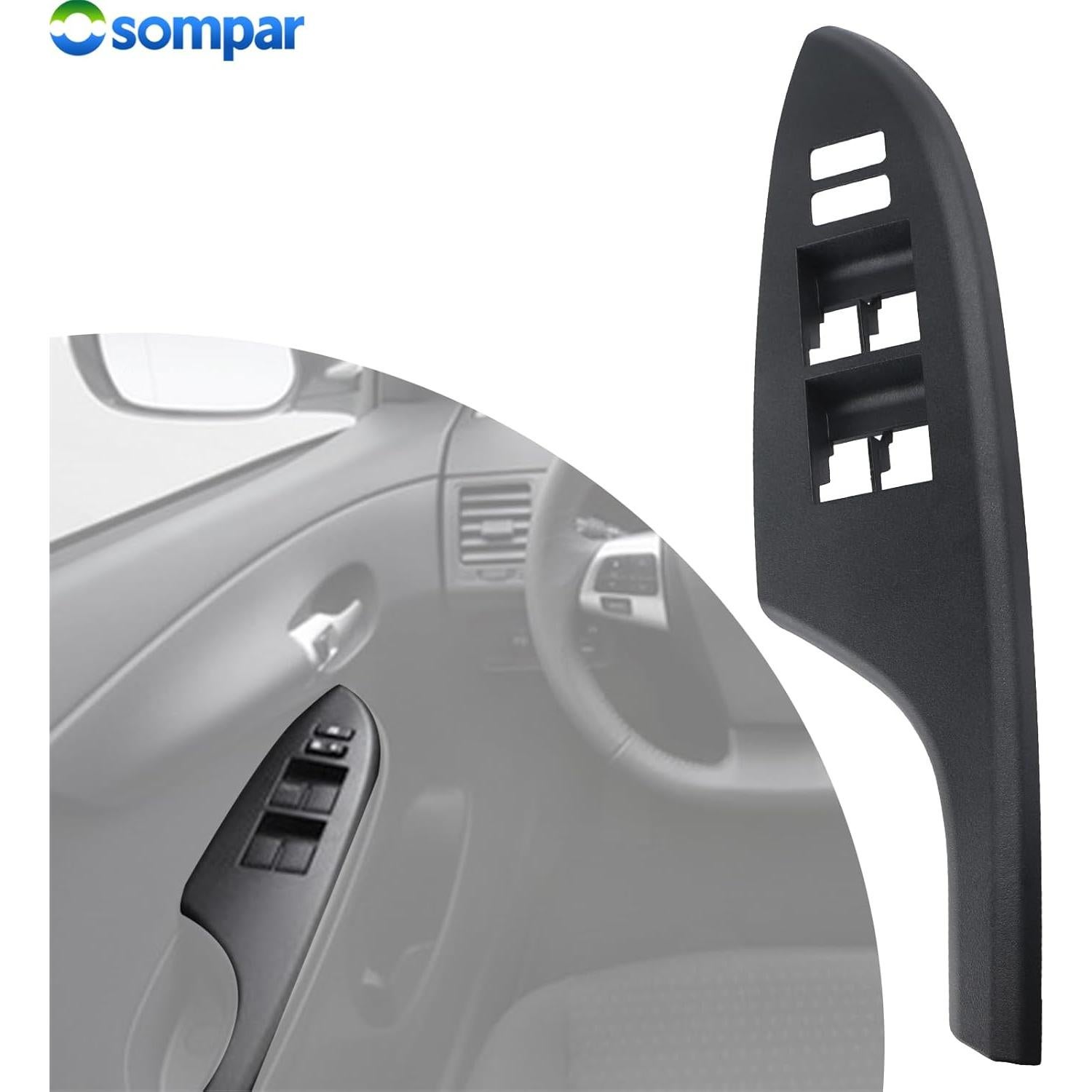 Marco Interruptor Ventana Delantera Izquierda Toyota Corolla 2009-2013 Negro