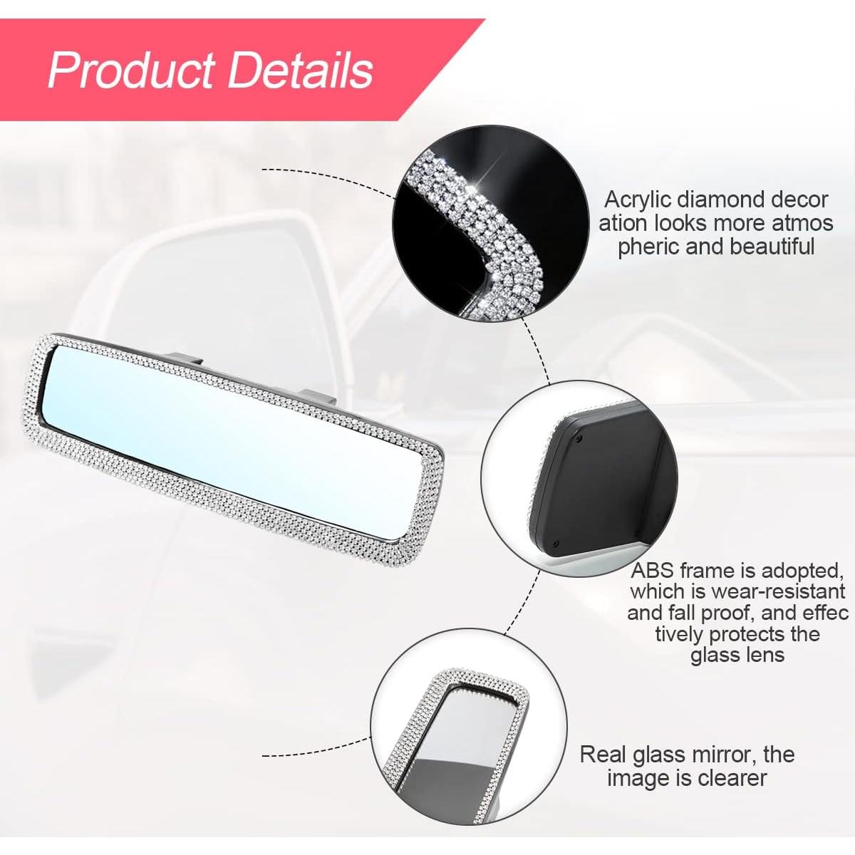 Espejo Retrovisor Brillante BLAU GRUN 27.5x8 cm Ajustable