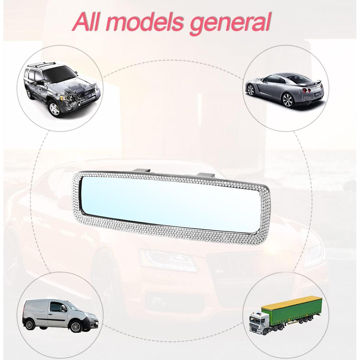 Espejo Retrovisor Brillante BLAU GRUN 27.5x8 cm Ajustable