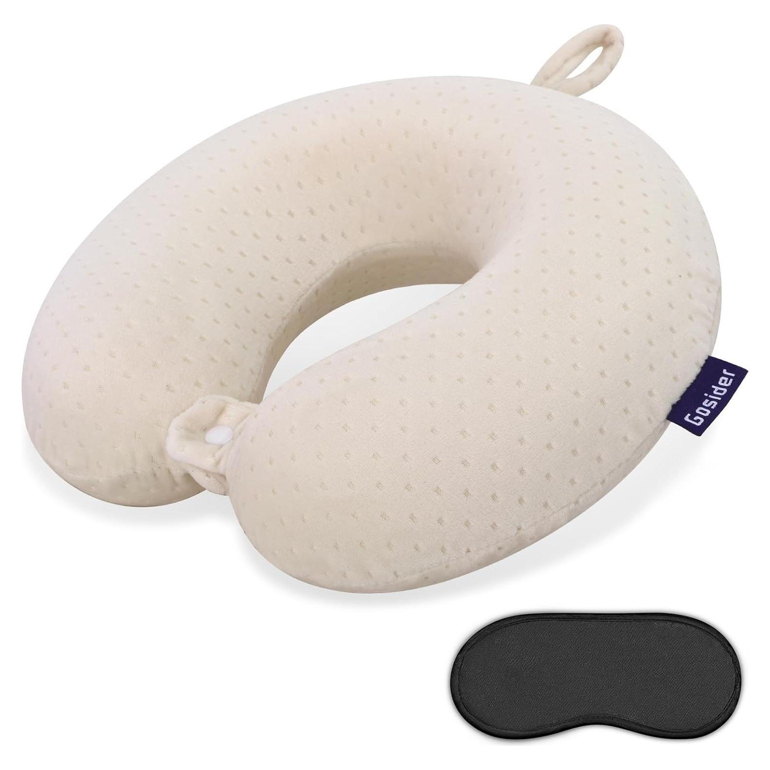 Almohada de Cuello Viscoelástica Gosider Beige 30x30 cm