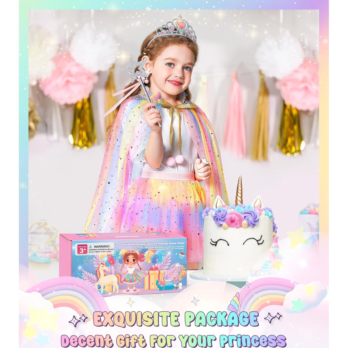 Disfraz de Princesa Iluminada DOLNOW para Niña 3-6 Años