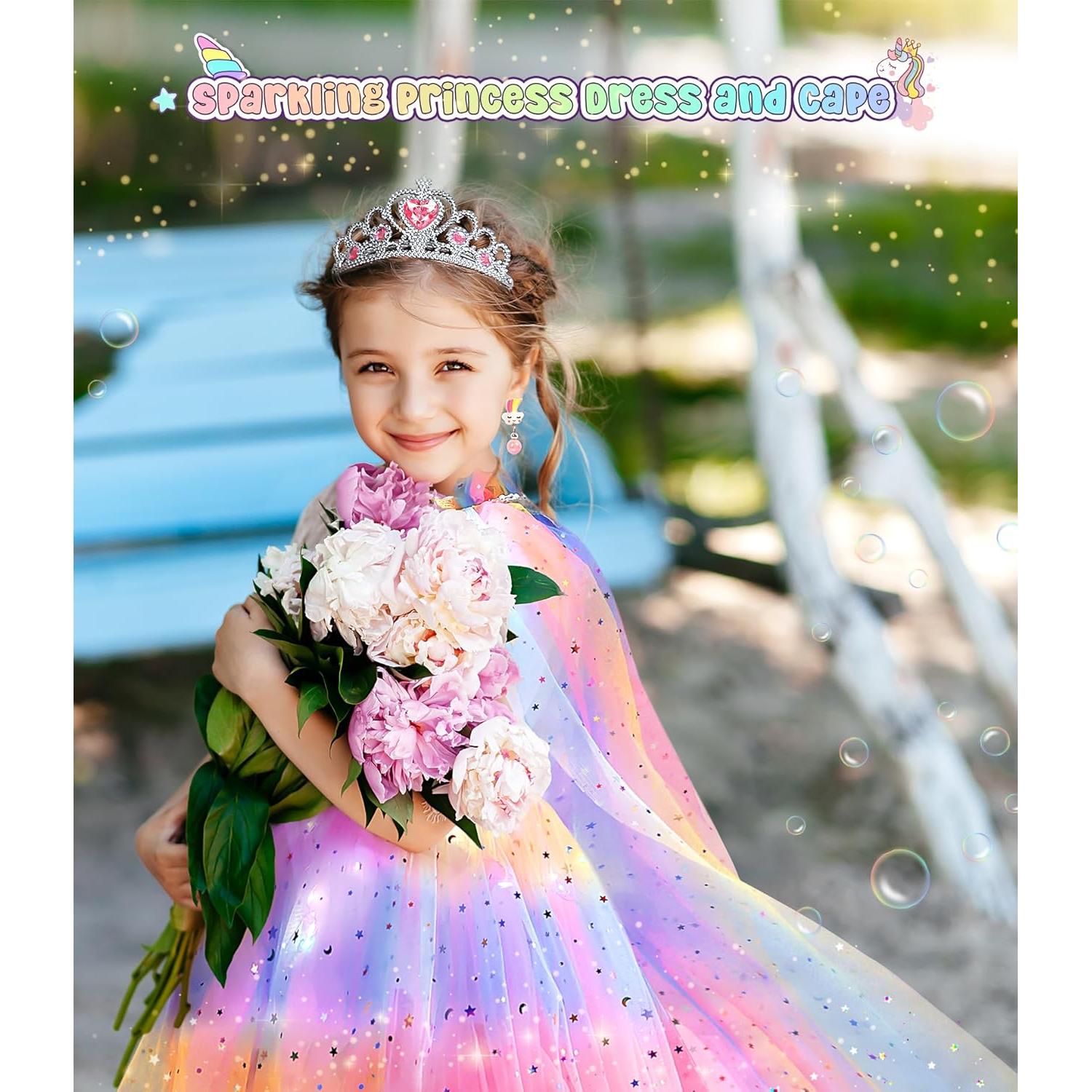 Disfraz de Princesa Iluminada DOLNOW para Niña 3-6 Años