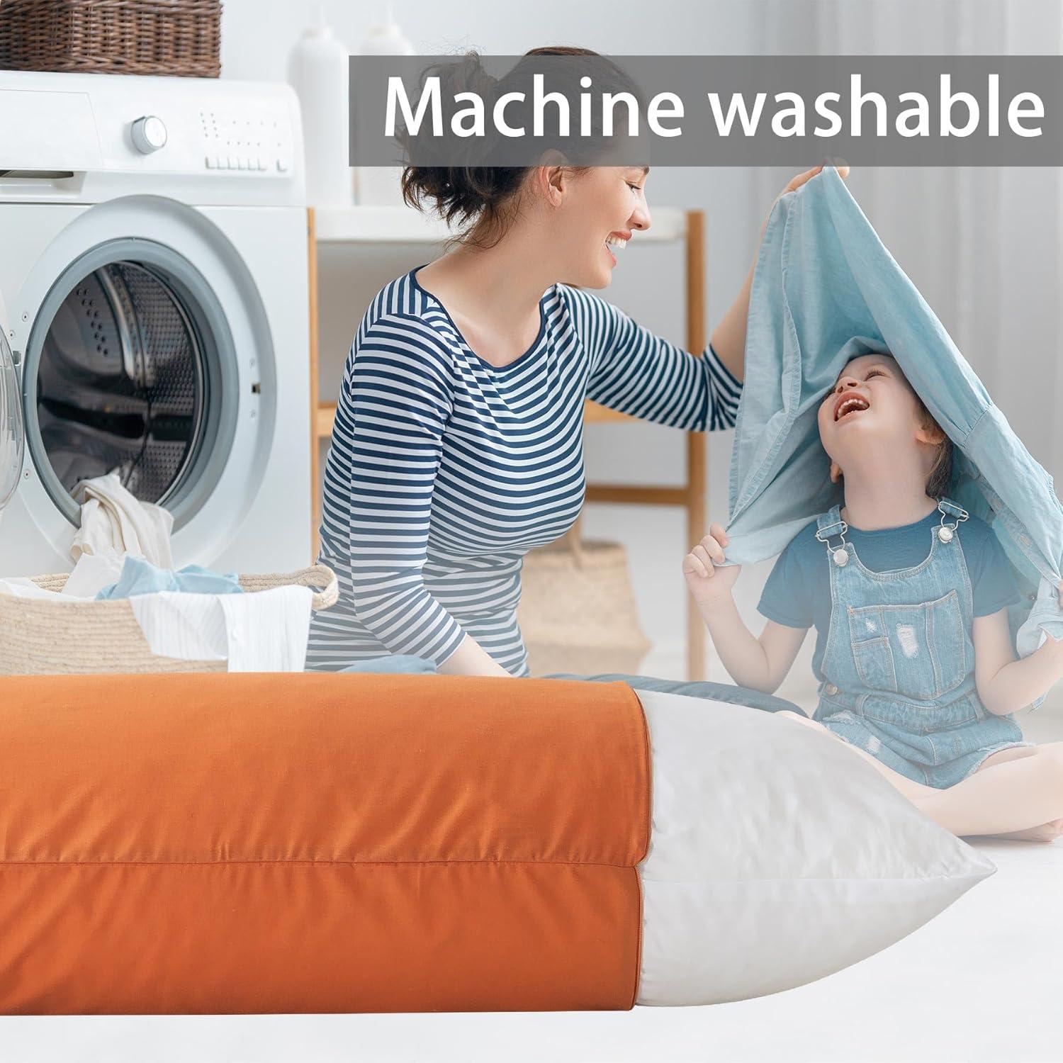 Almohada Corporal Larga WhatsBedding Espuma Viscoelástica Naranja